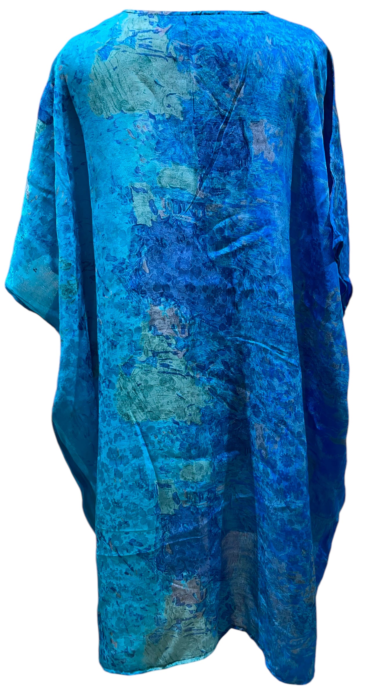 PRC5377 Wabi Sabi Pure Silk Midi Length Kaftan