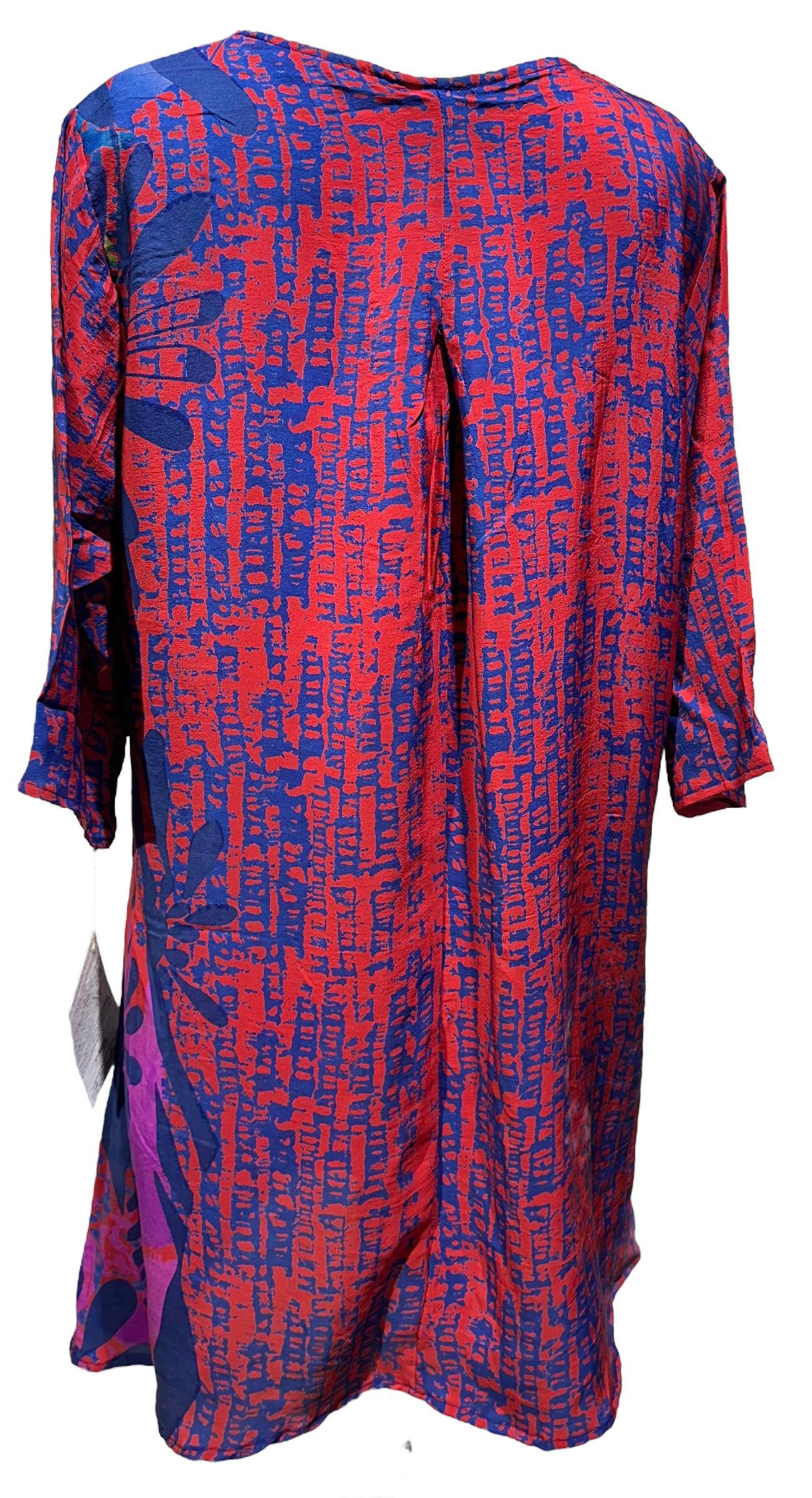 PRC4139 Avatar Pure Silk Self Pocket Tunic Dress