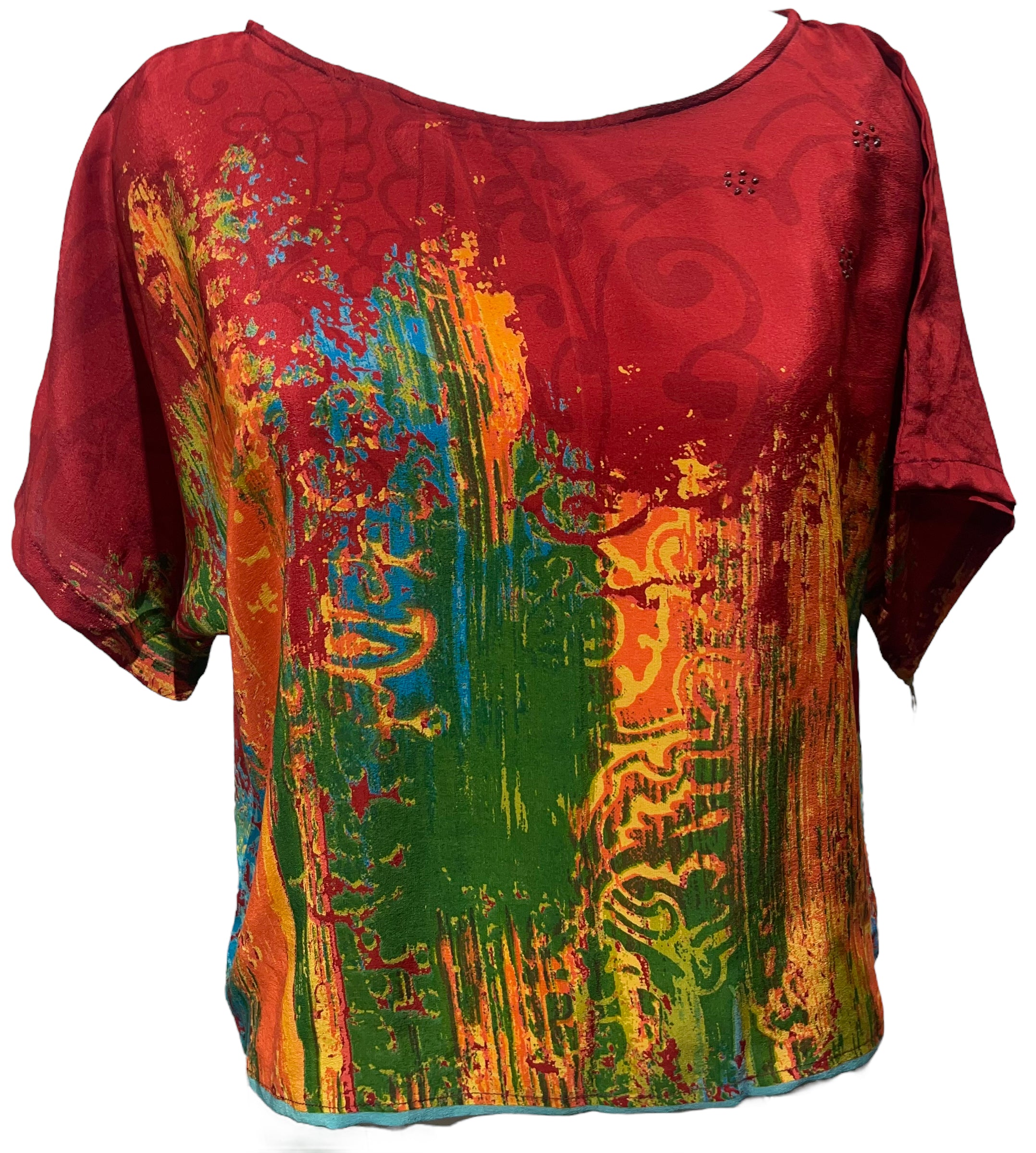 PRC4229  Avatar Pure Silk Boxy Top