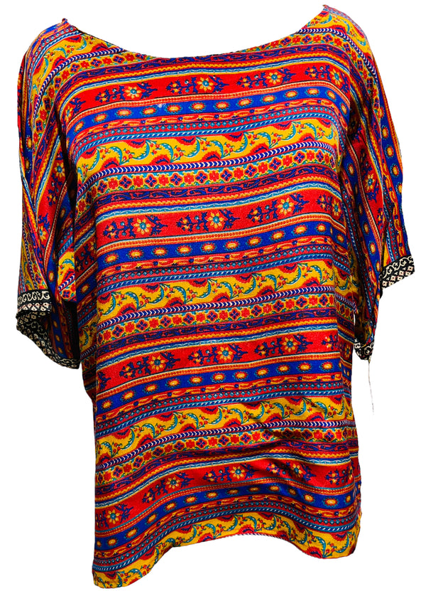 PRC3837 Nirvana Pure Silk Side Slit Top