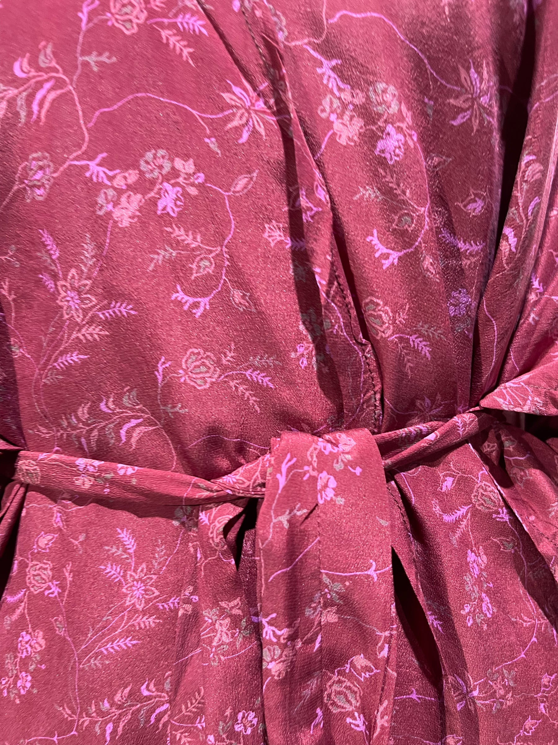 PRC3689 Avatar Pure Silk Kimono-Sleeved Jacket with Belt