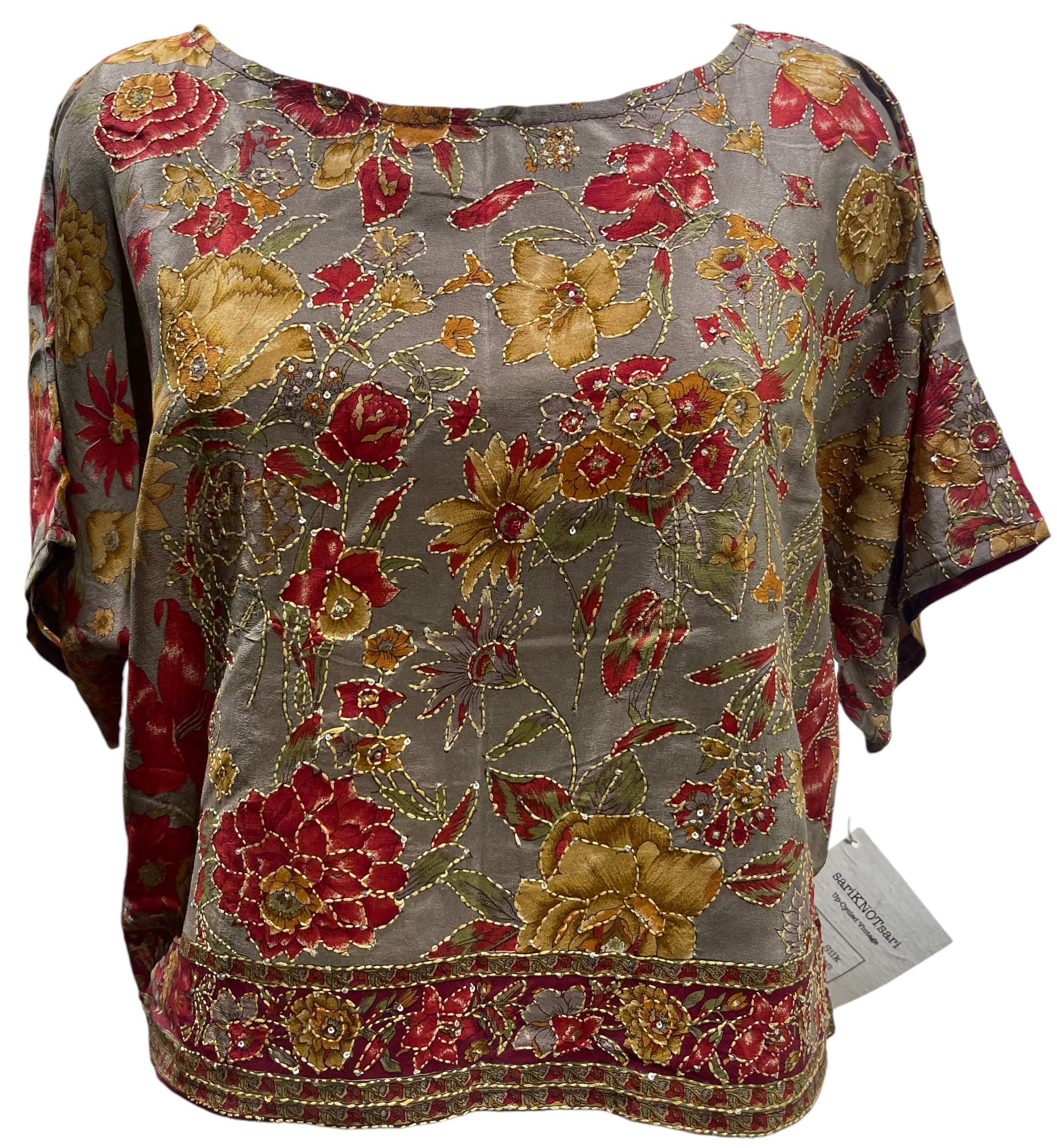 PRC4769 Avatar Pure Silk Boxy Top