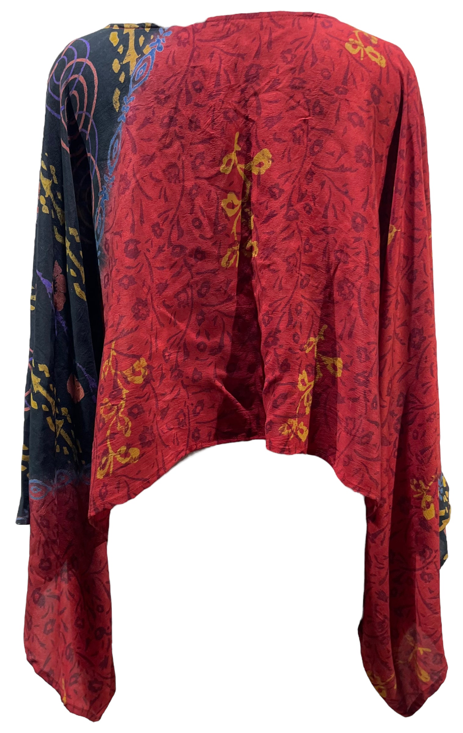 PRC5408  Avatar Pure Silk Kimono-Sleeved Top