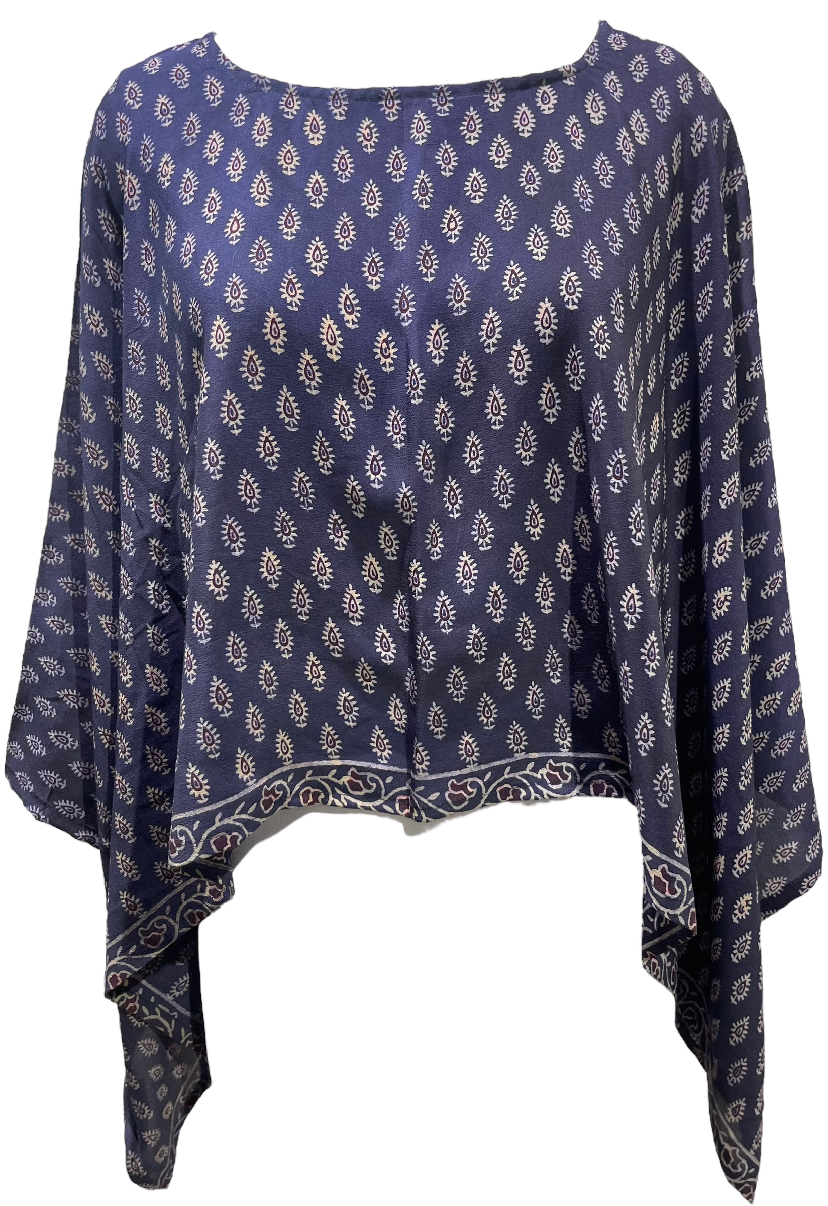 PRC5637 Avatar Pure Silk Capelet Poncho