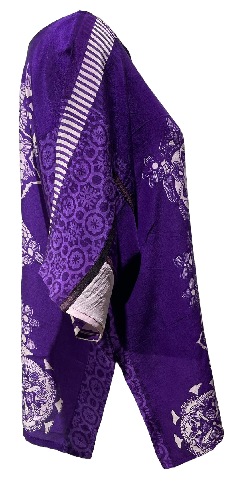 PRC4023 Avatar Pure Silk Side Slit Top