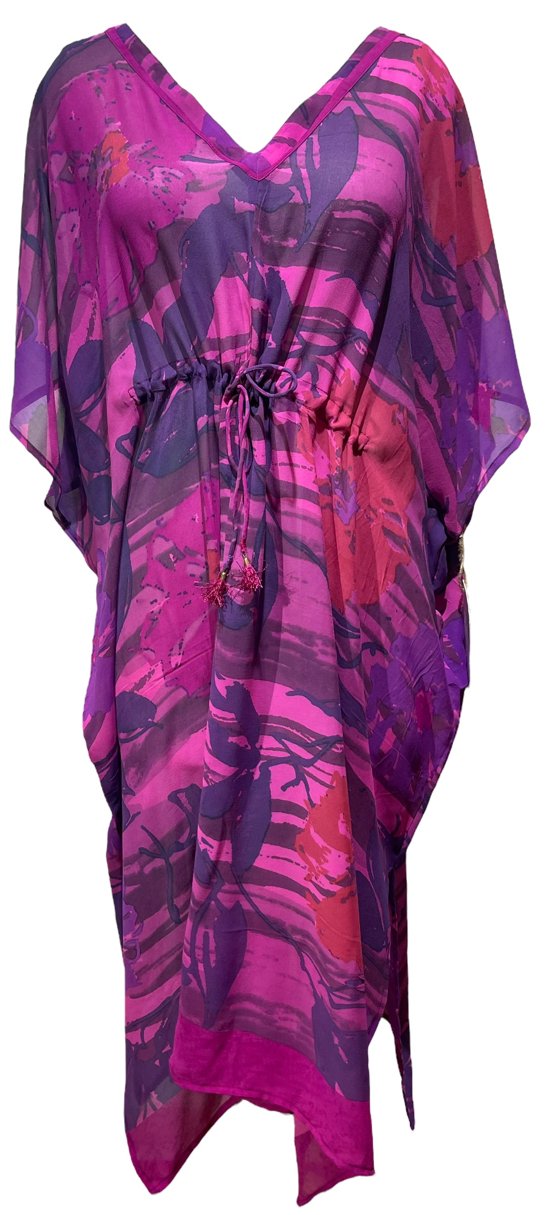 PRG4810 Sheer Avatar Pure Silk Maxi Kaftan