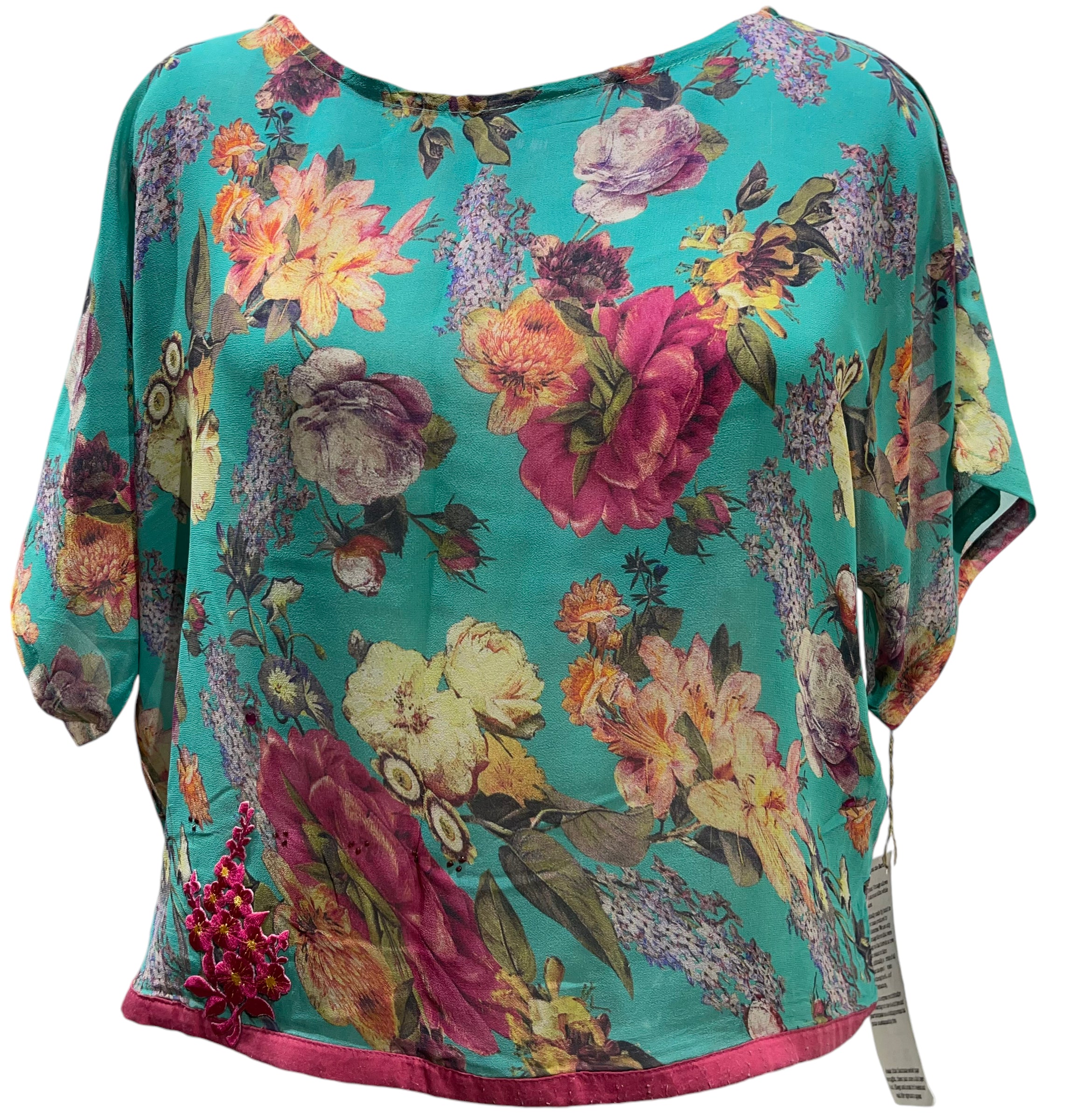 PRG5770 Sheer Wabi Sabi Pure Silk Boxy Top