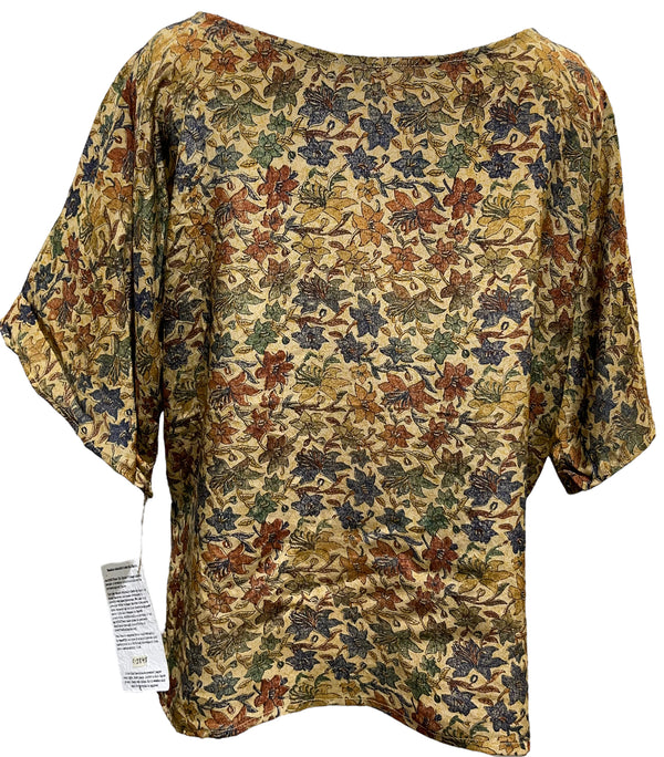 PRC3848 Nirvana Pure Silk Side Slit Top