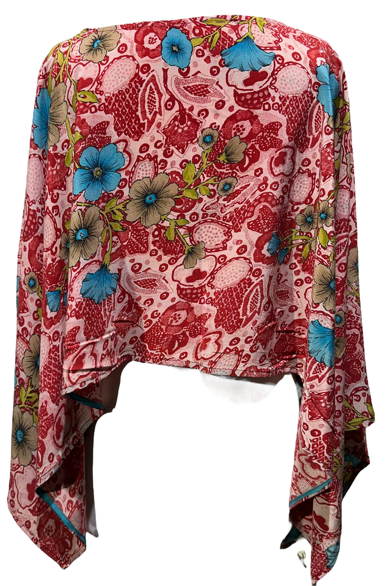 PRC4096 Avatar Pure Silk Capelet Poncho