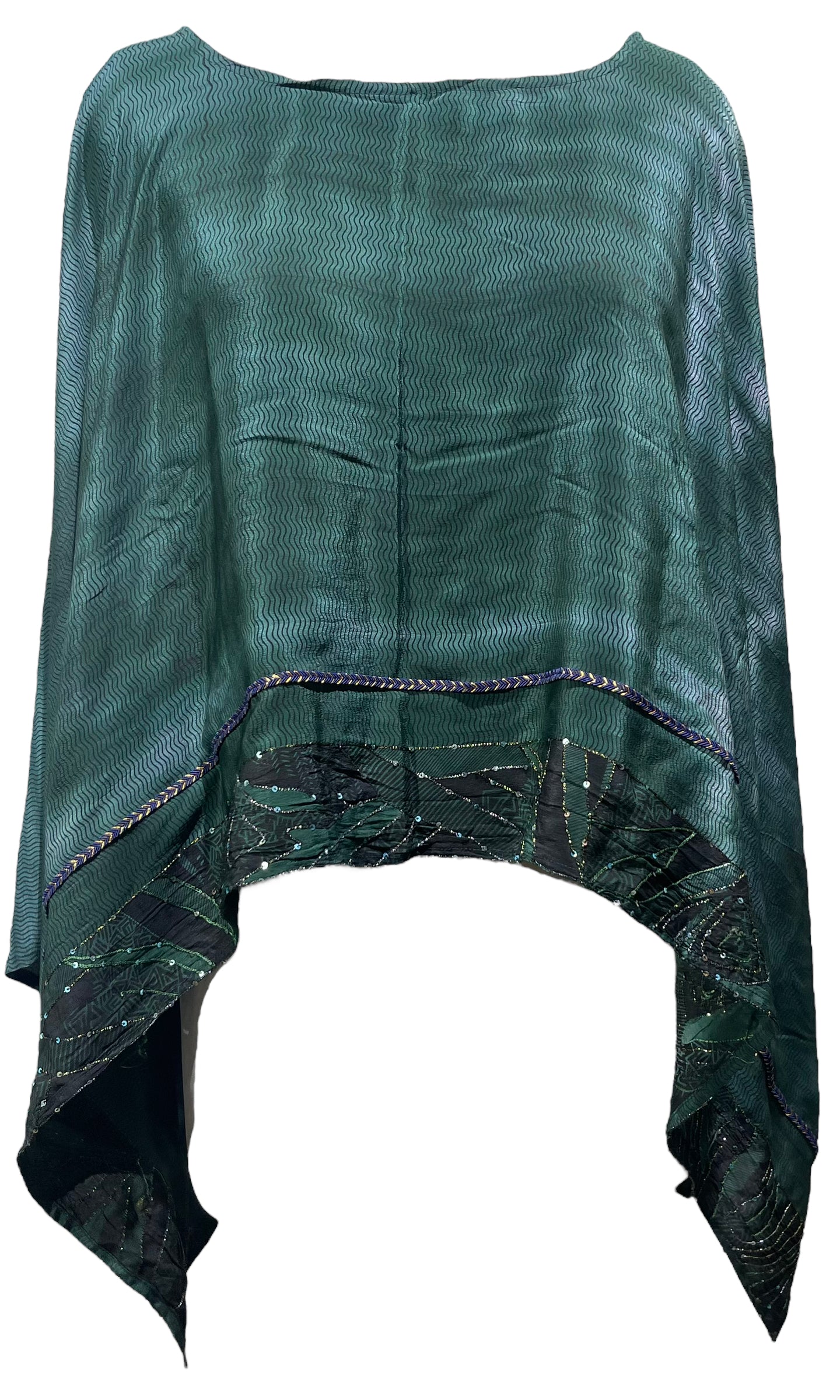 PRC5068A  Avatar Pure Silk Capelet Poncho