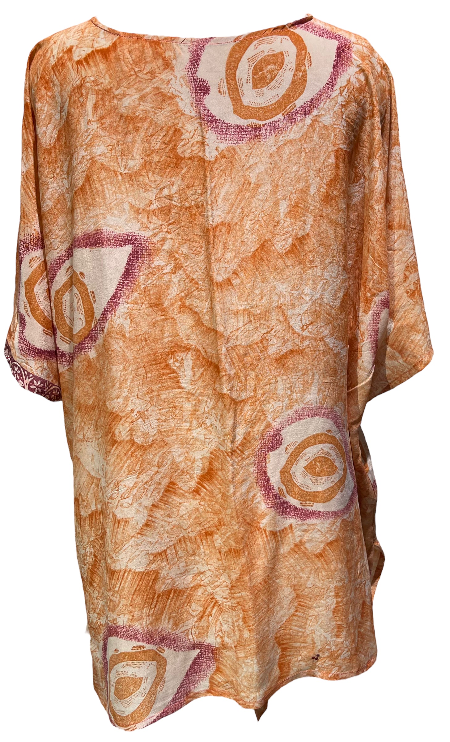 PRC4879 Avatar Pure Silk Kimono-Sleeved Jacket with Belt