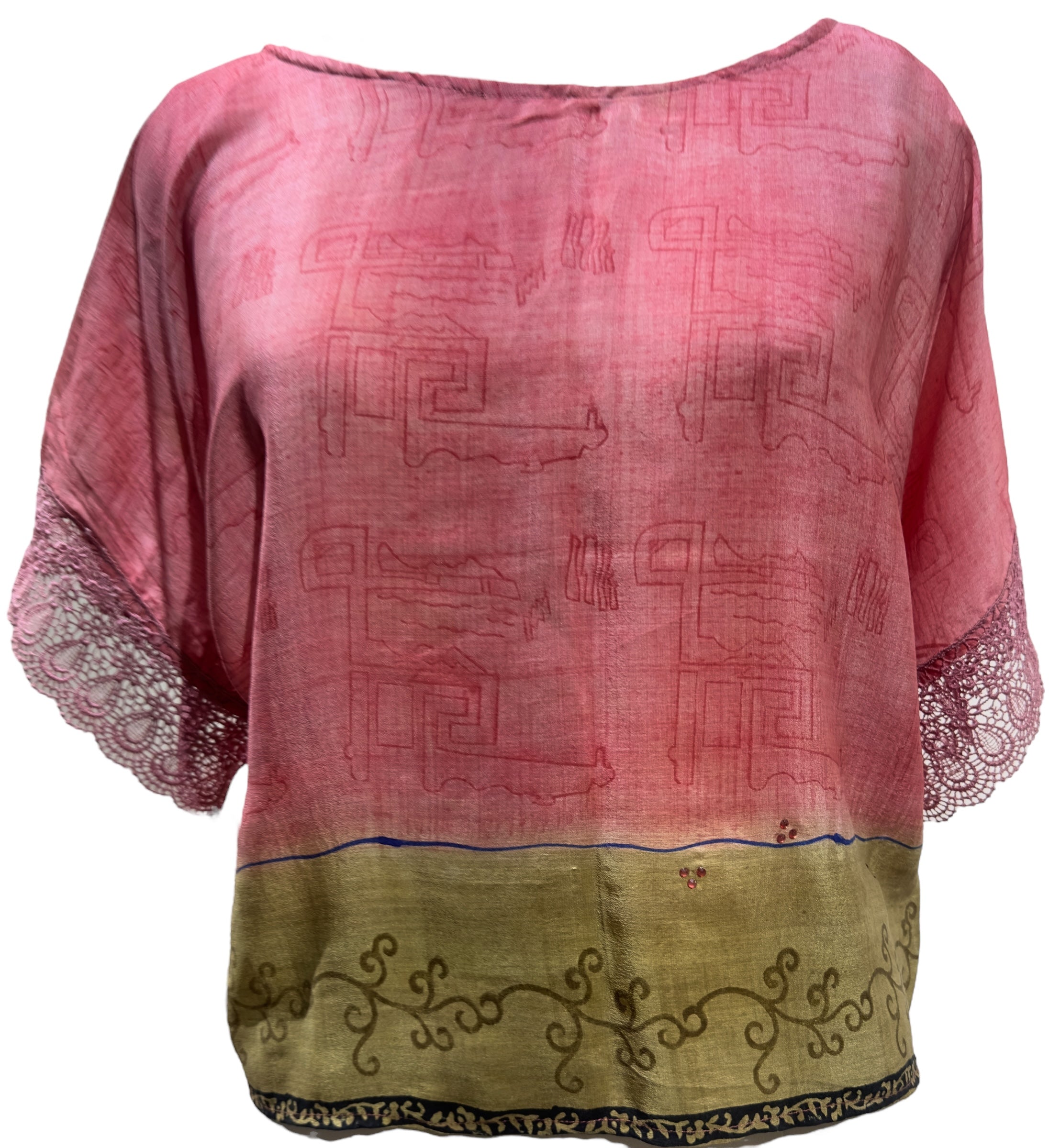 PRC5080  Wabi Sabi Pure Silk Boxy Top