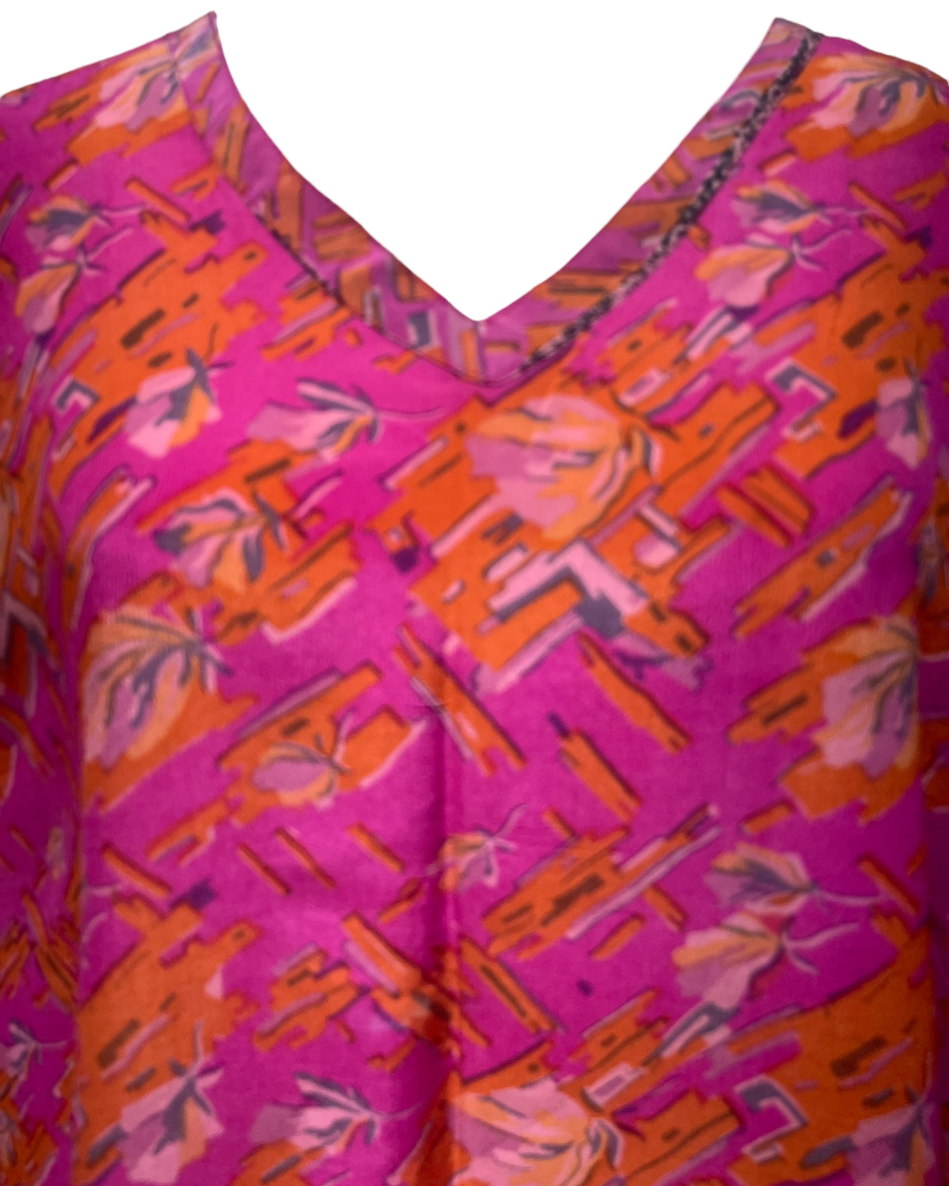 PRC4681 Avatar Pure Silk Short Kaftan Tunic