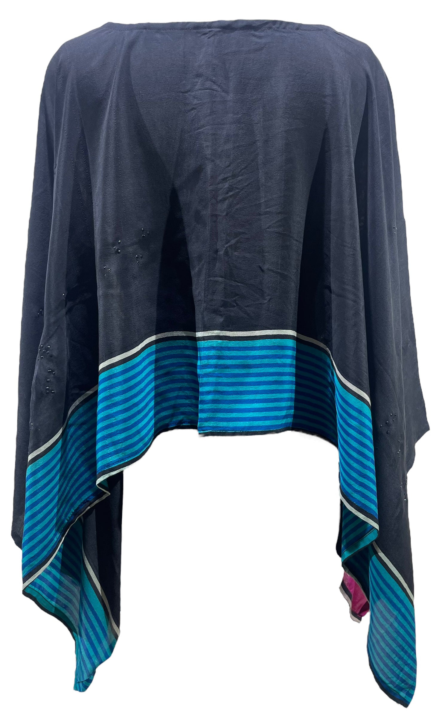 PRC5579 Pure Silk Wabi Sabi Capelet Poncho