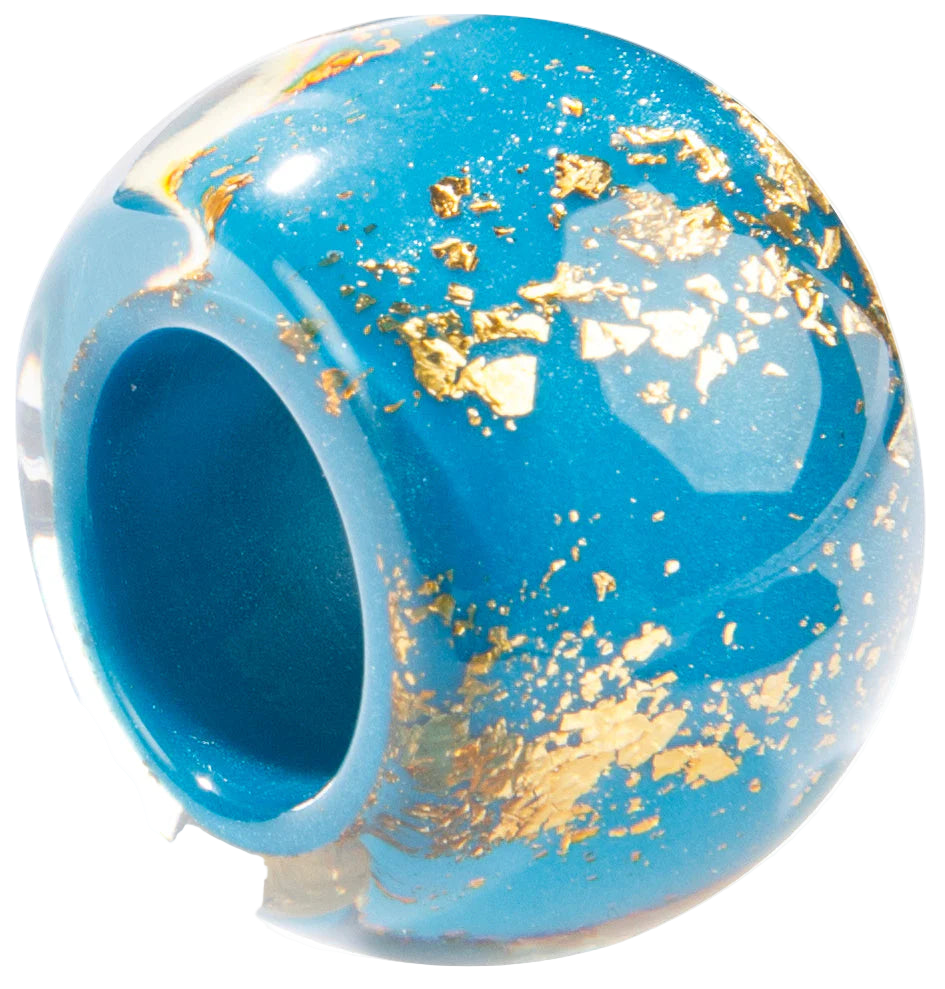 Teal and Gold Glam Bliss Bead