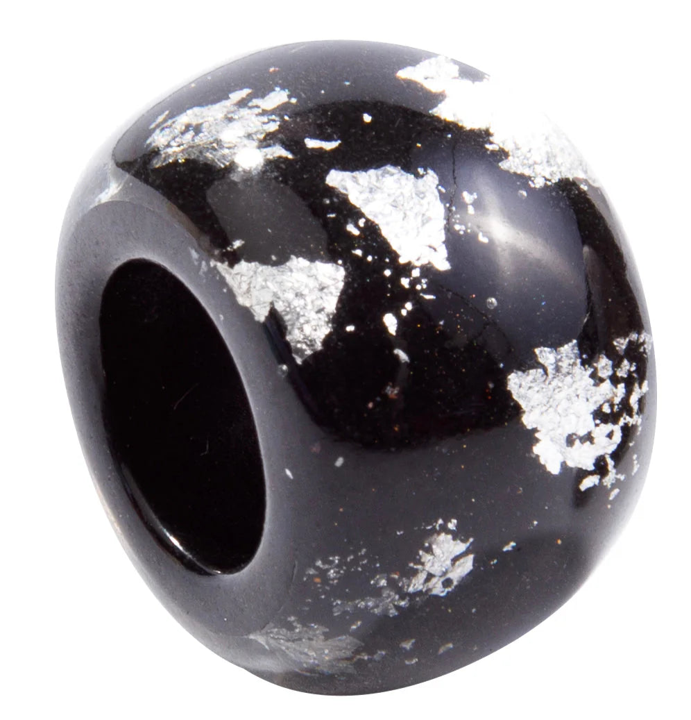 Silver and Black Glam Bliss Bead