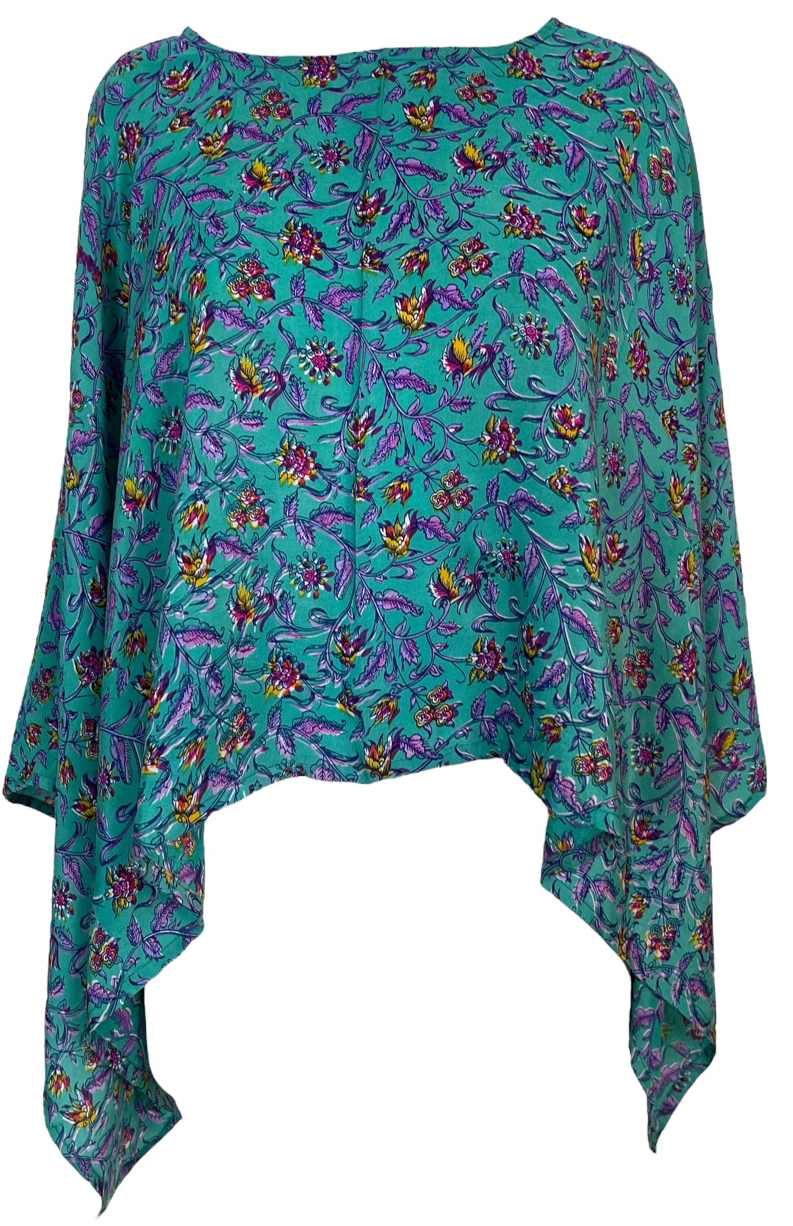 PRC5855B Avatar Pure Silk Capelet Poncho