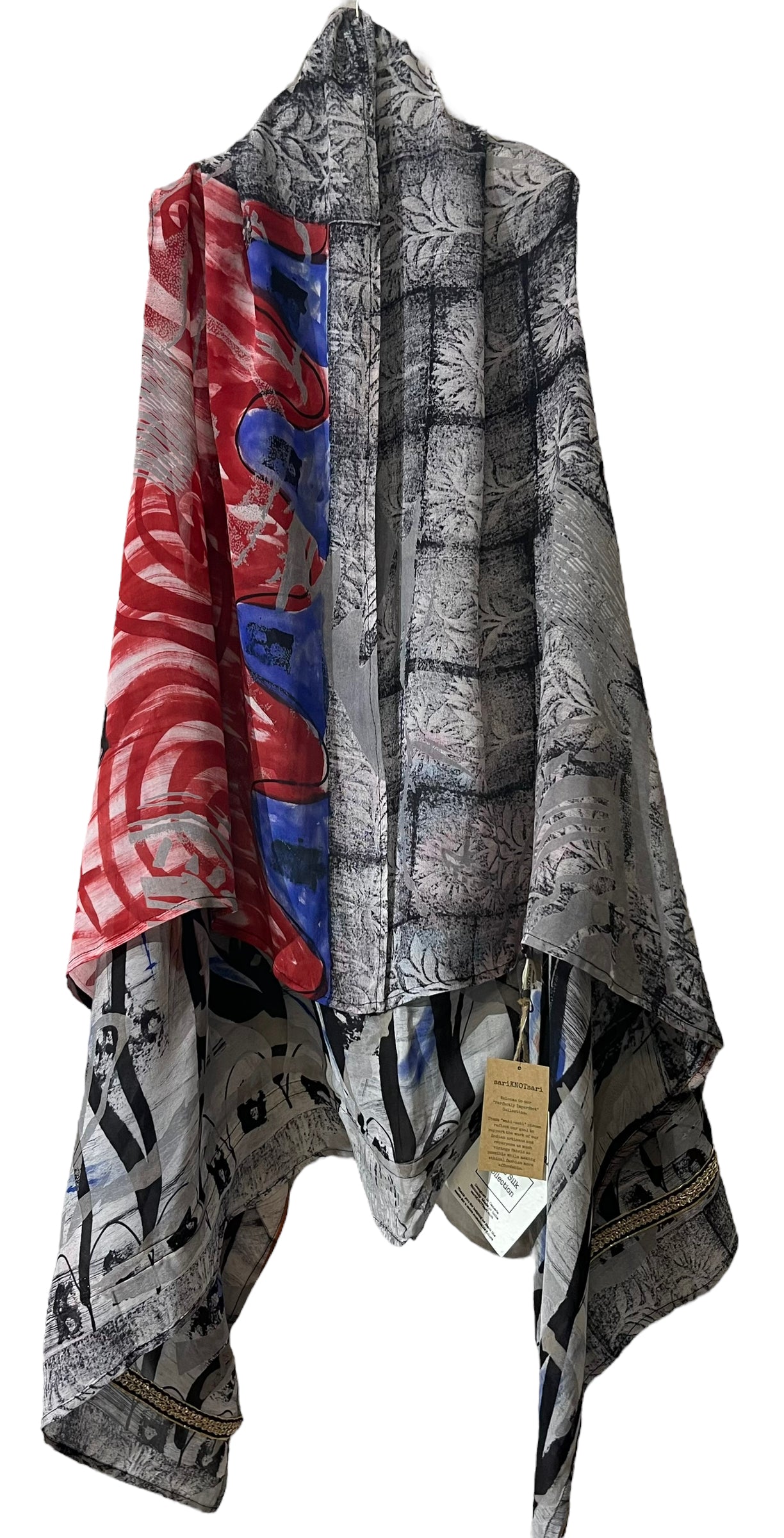 PRG4535 Sheer Wabi Sabi Pure Silk Versatile Vest