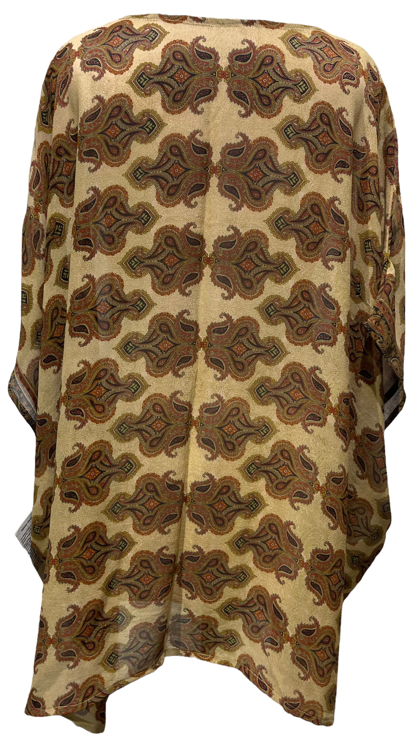 PRG4496 Sheer Avatar Pure Silk Short Kaftan Tunic