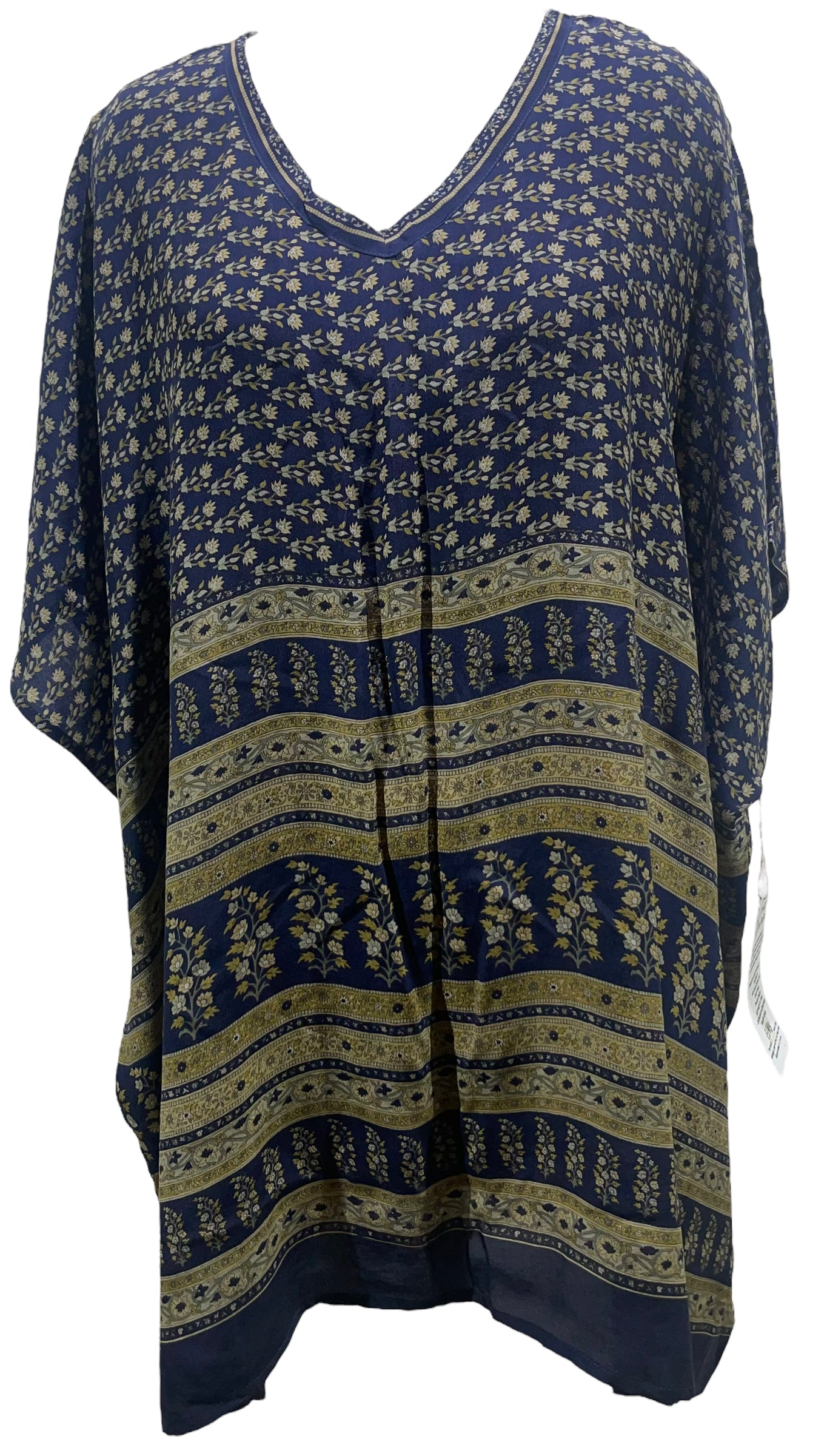 PRC5415 Avatar Pure Silk Short Kaftan Tunic