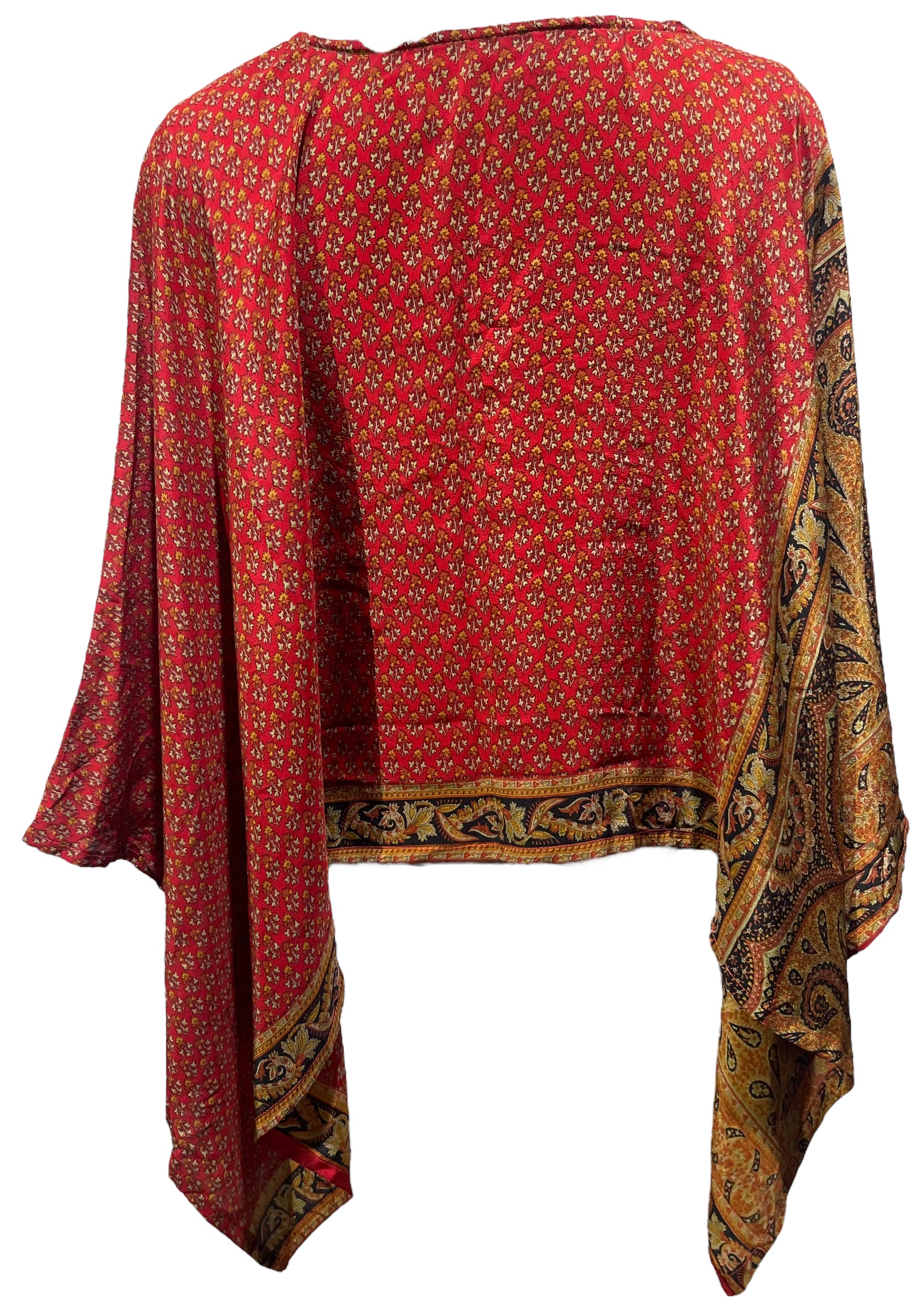 PRC4965 Avatar Pure Silk Capelet Poncho