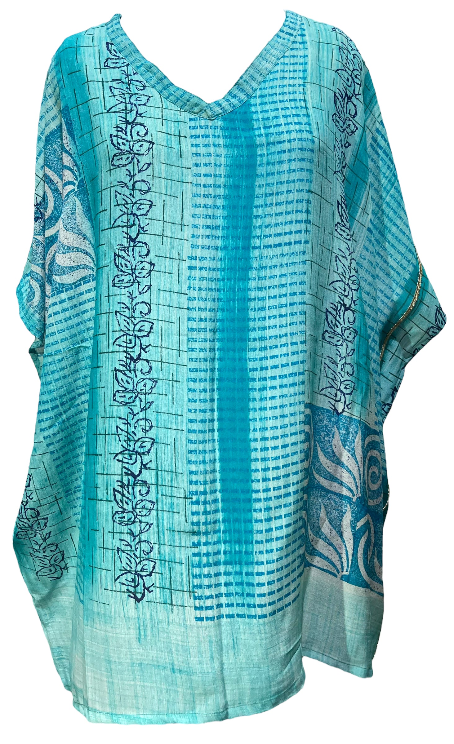 PRC5020 Avatar Pure Silk Short Kaftan Tunic