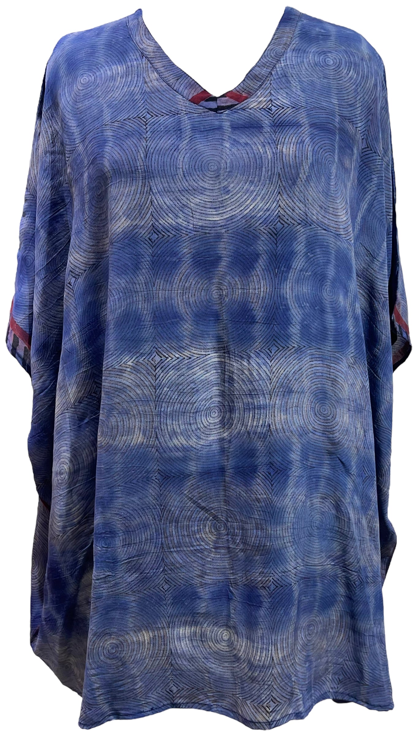 PRC5639 Wabi Sabi Pure Silk Short Kaftan Tunic