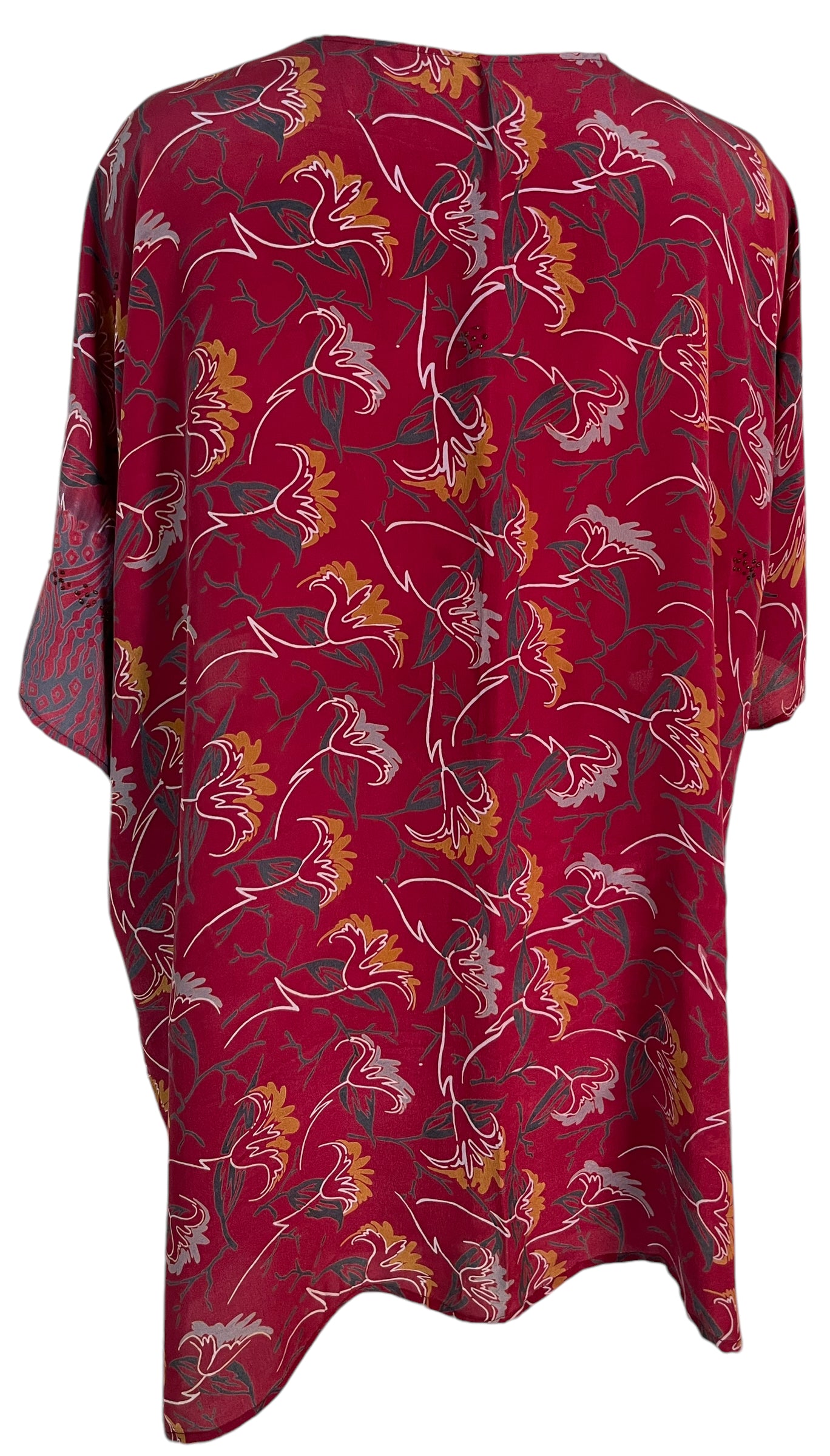 PRC5369 Avatar Pure Silk Kimono-Sleeved Jacket with Belt