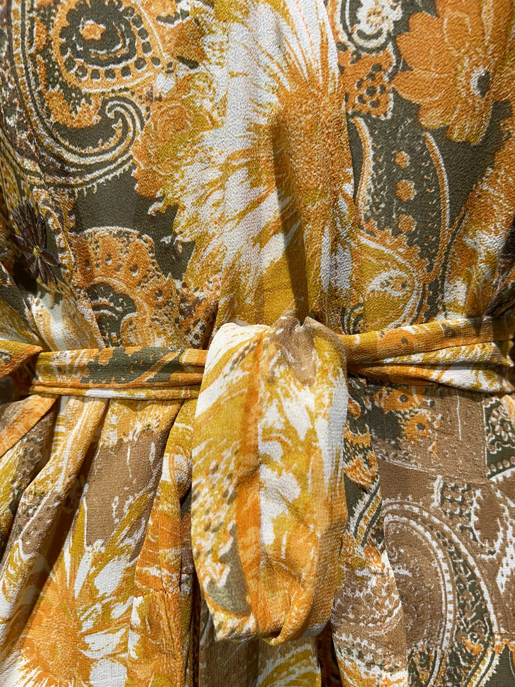 PRG3574 Sheer Avatar Pure Silk Kimono-Sleeved Jacket with Belt