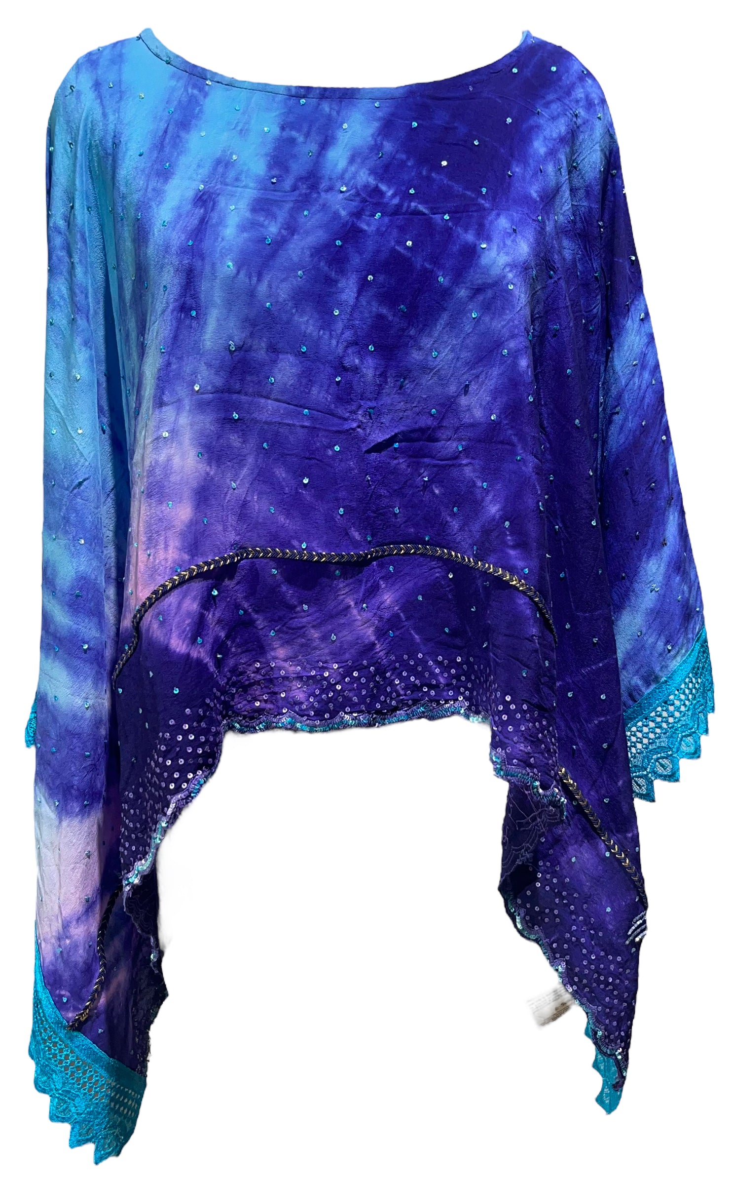 PRC5070 Avatar Pure Silk Capelet Poncho