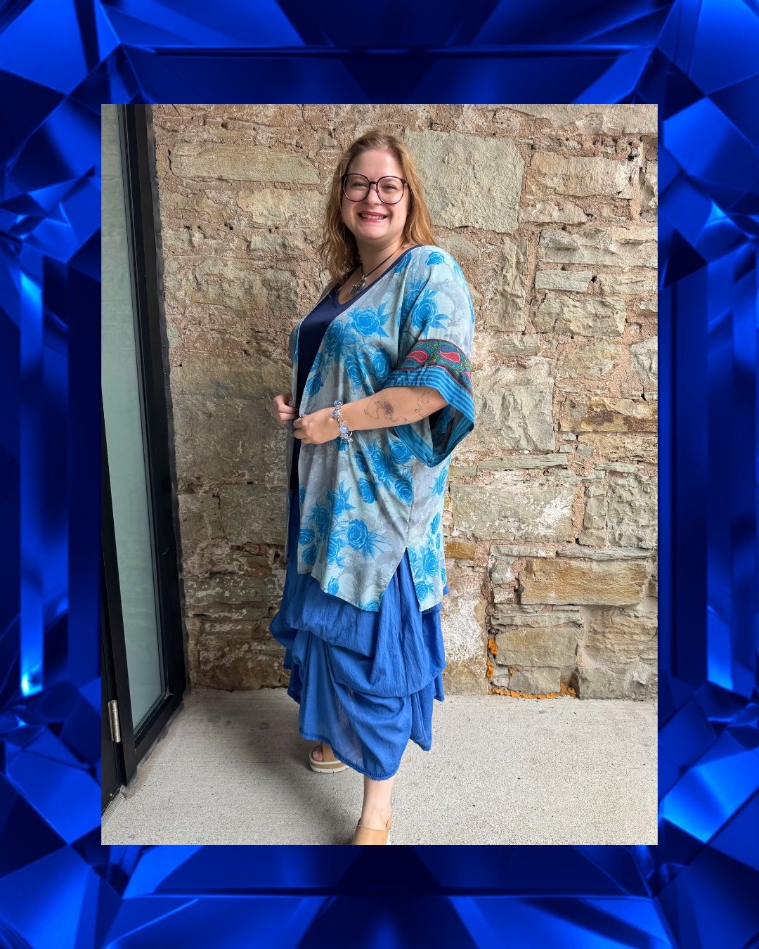 PRC9013 Avatar Pure Silk Kimono-Sleeved Jacket with Belt