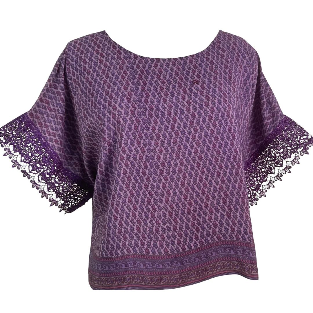 PREVIEW PRC6552 Avatar Pure Silk Boxy Top by MARCH2026 – Handmade ethical Boxy Top from sariKNOTsari using upcycled silk. Designed in Canada for travel and slow fashion, loved from Toronto to LA to Sydney. Featuring Zsiska, Bryn Walker and Artisan Leather coats by Rejean Pepin, Pepin designs