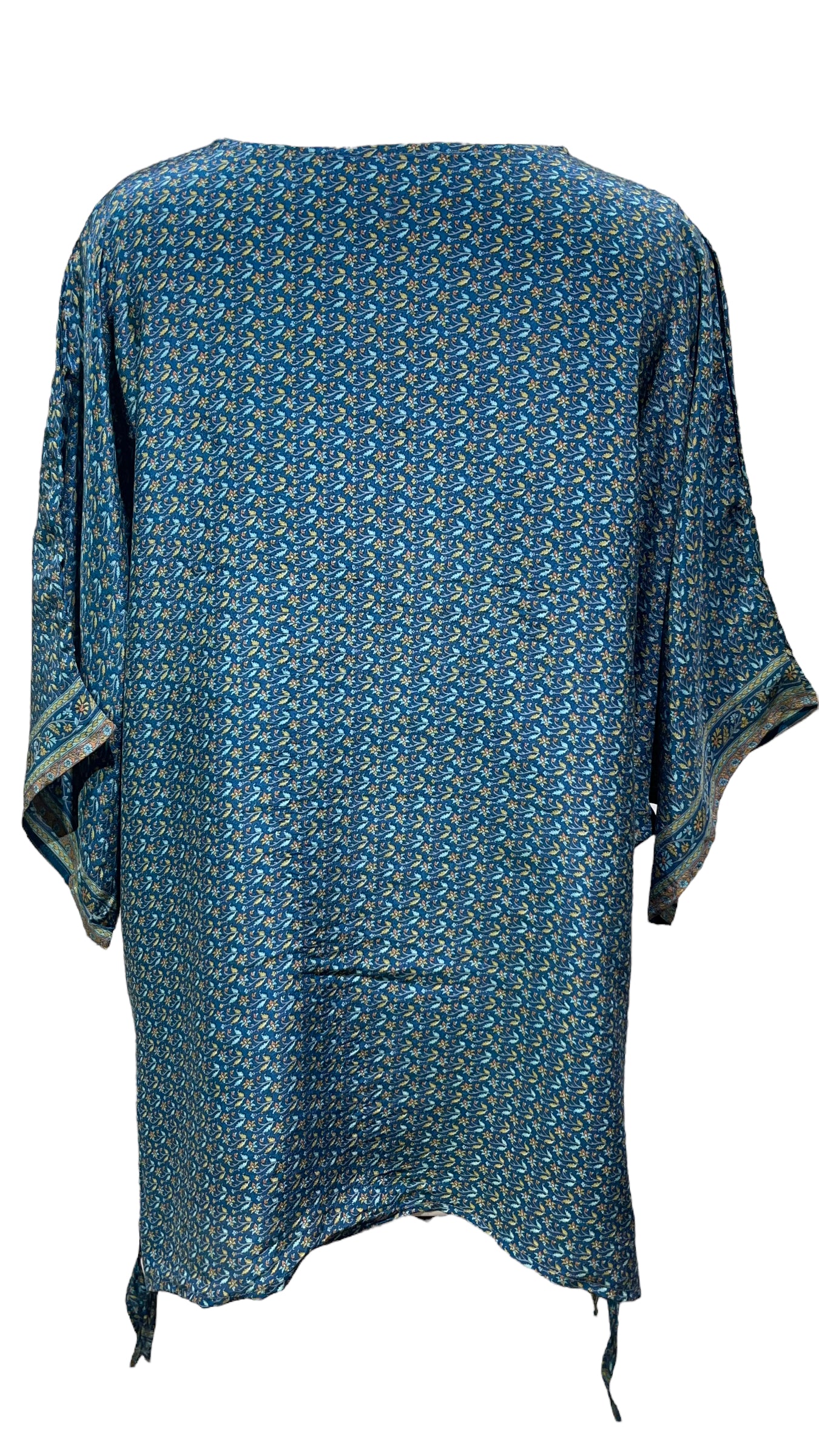 PRC3711 Avatar Pure Silk Long Tunic with Side Ties