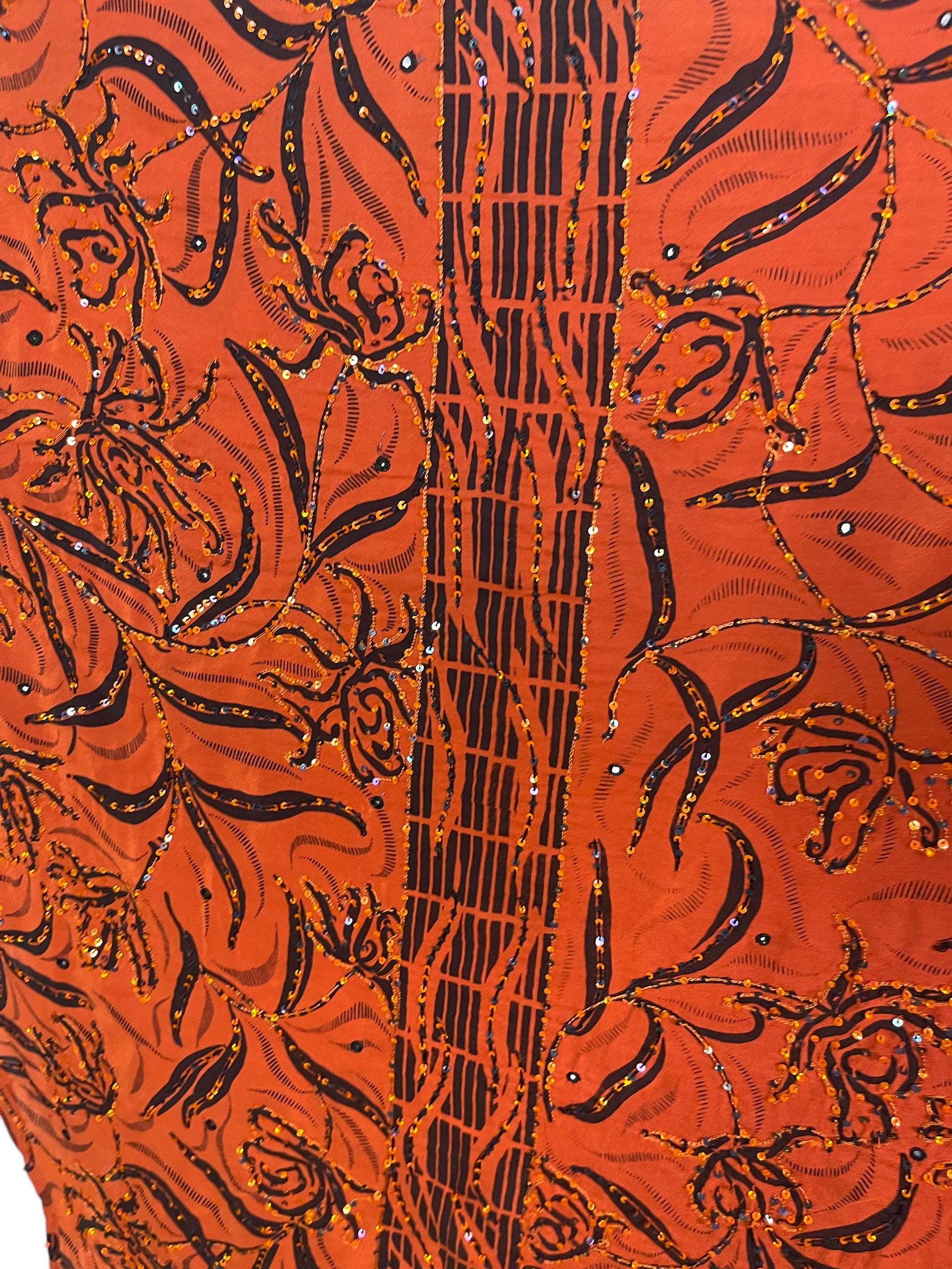 PRC6580 Avatar Pure Silk Maxi Dress with Belt