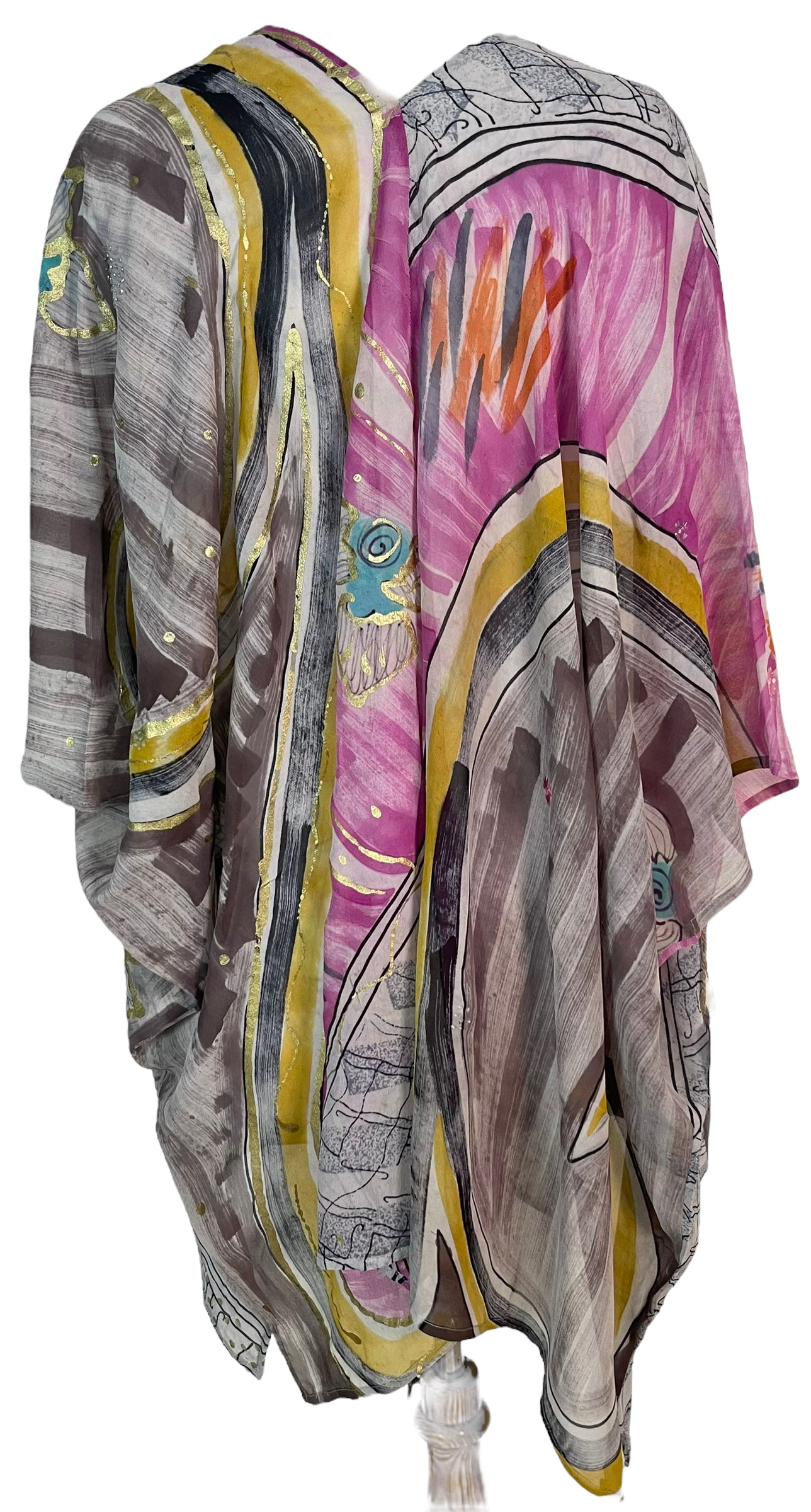 PRG5811 Sheer Avatar Pure Silk Cardigan