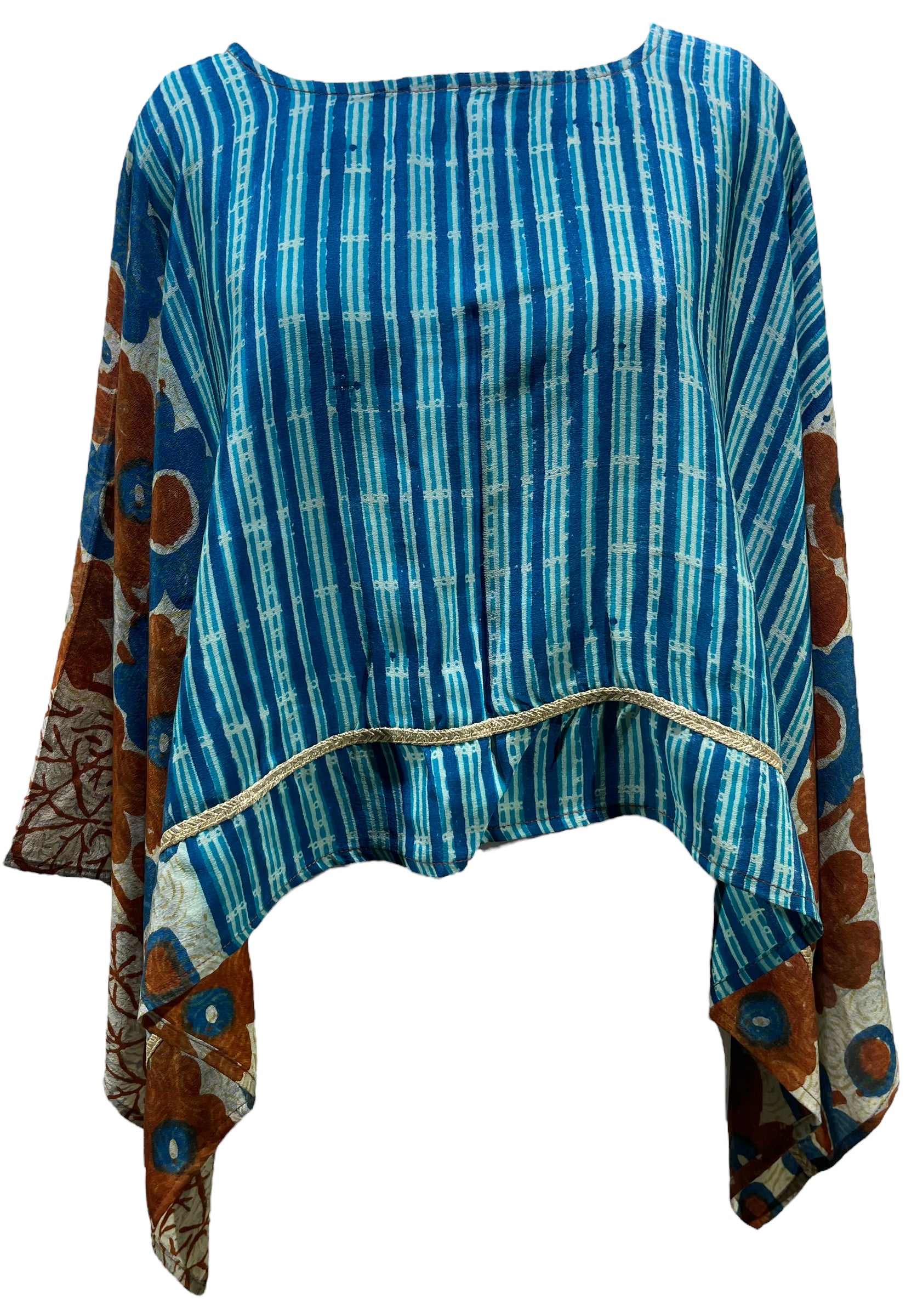 PRC5027 Avatar Pure Silk Capelet Poncho