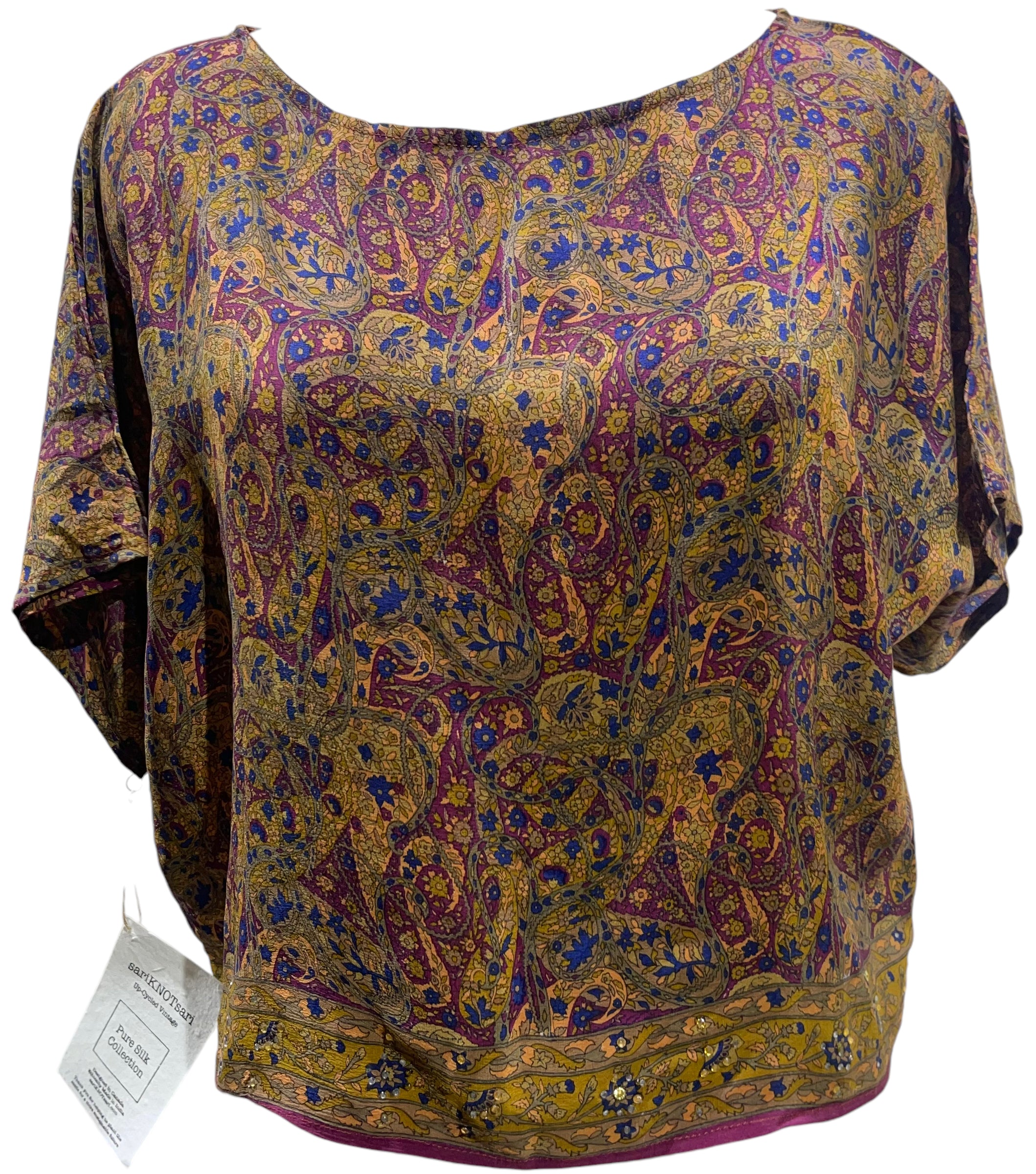 PRC4605  Avatar Pure Silk Boxy Top