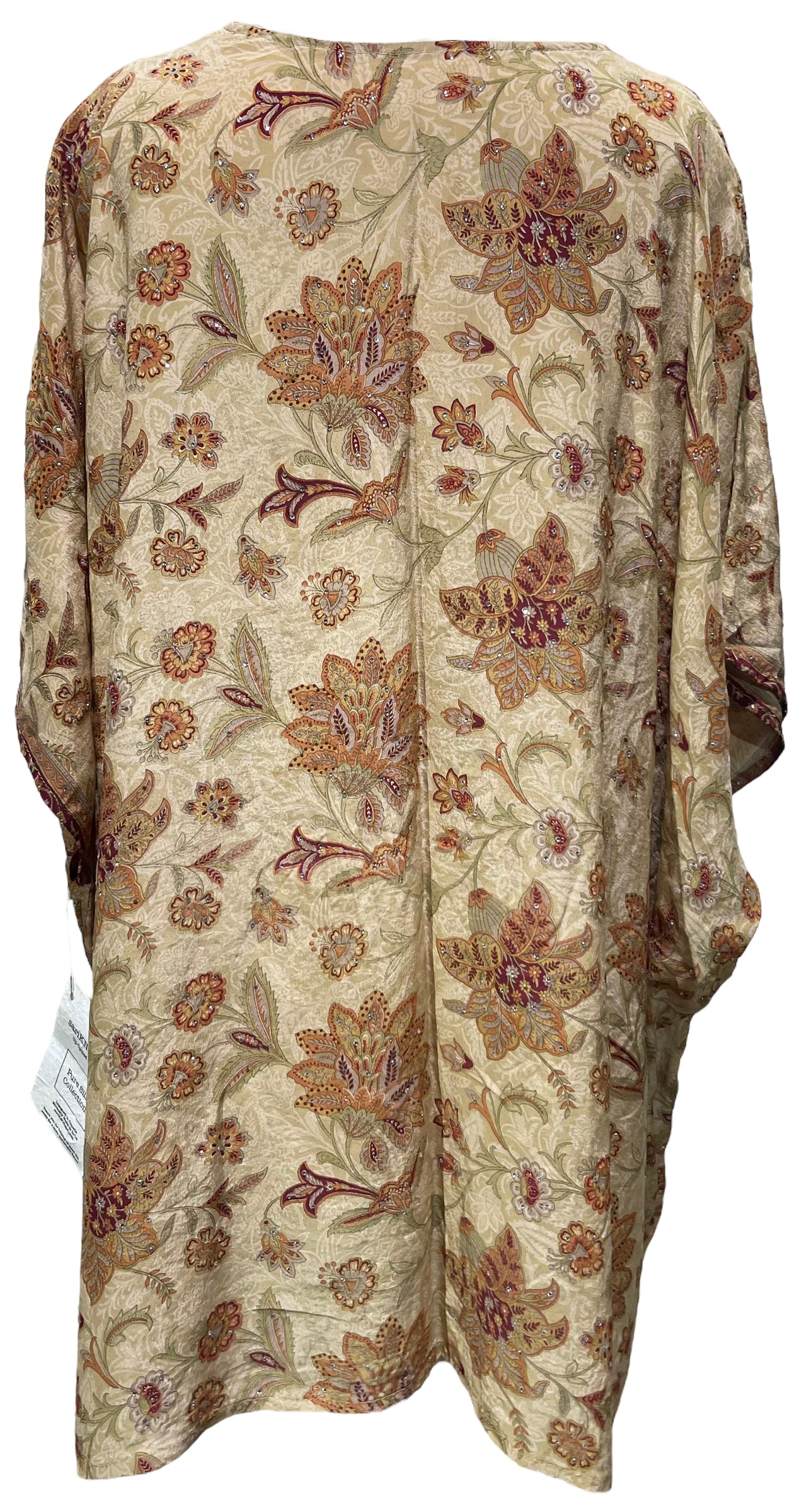 PRC4277 Avatar Pure Silk Short Kaftan Tunic