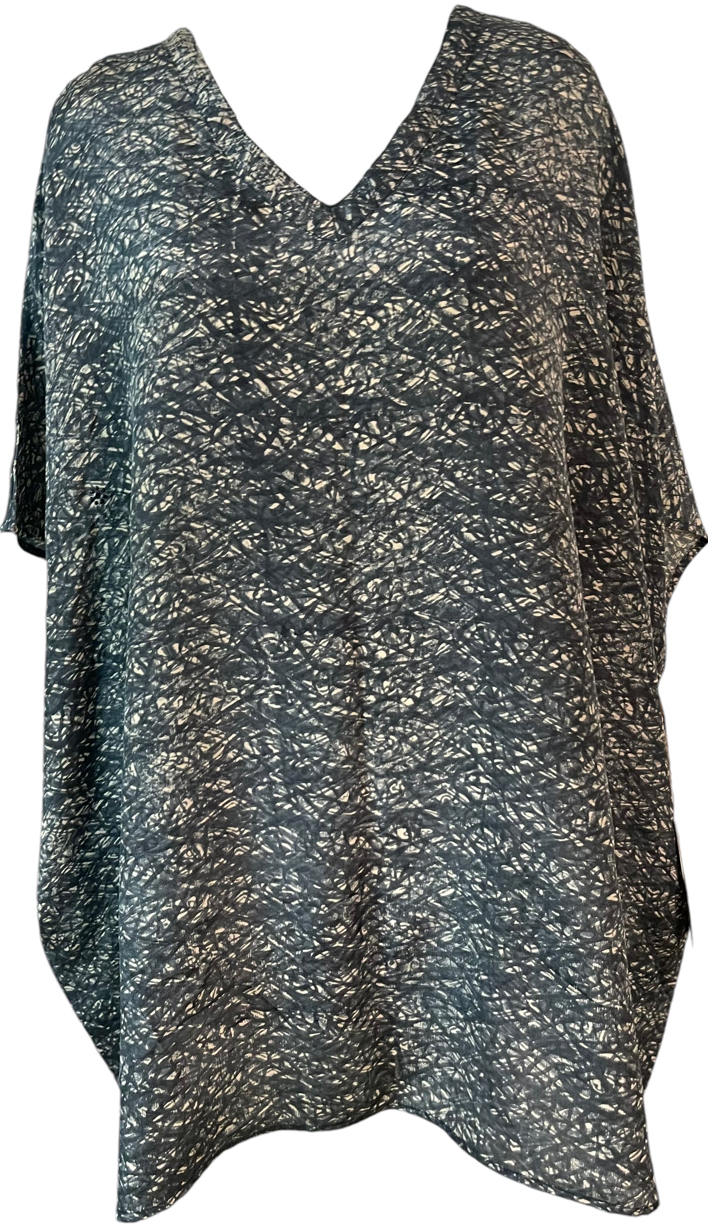 PRC5916 Avatar Pure Silk Short Kaftan Tunic