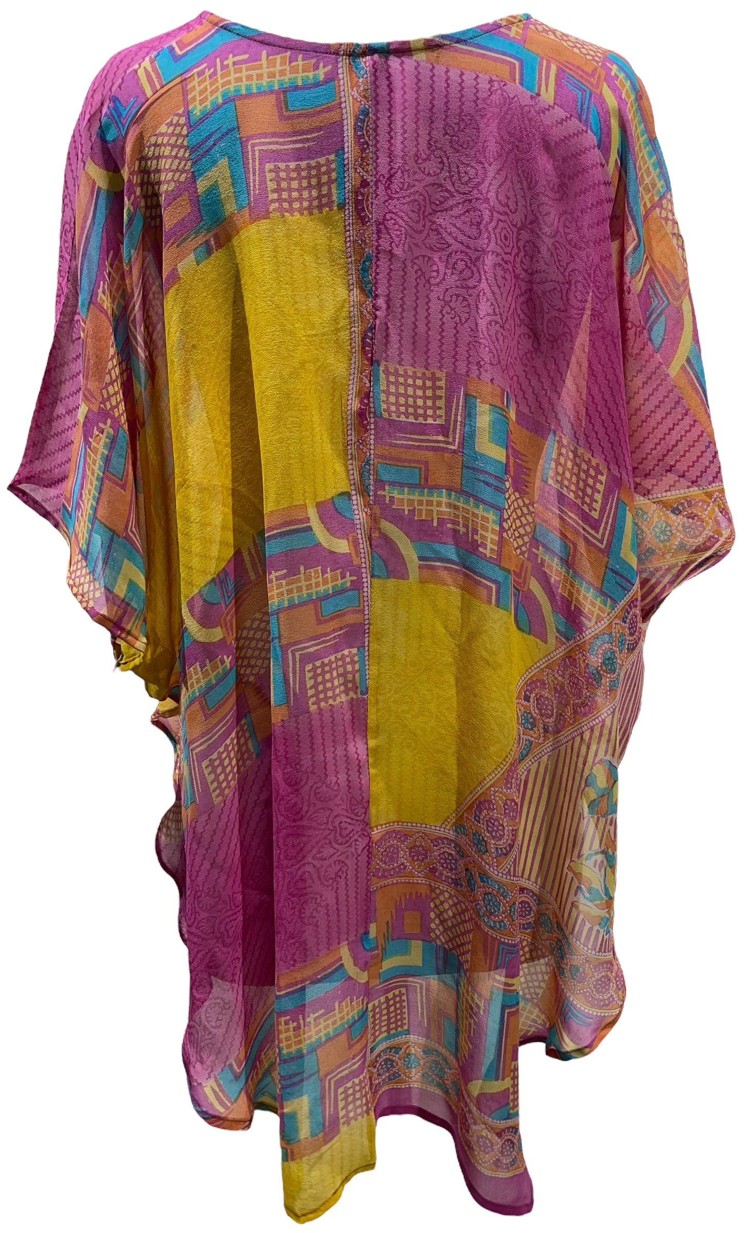 PRG5700 Sheer Avatar Pure Silk Waterfall Top