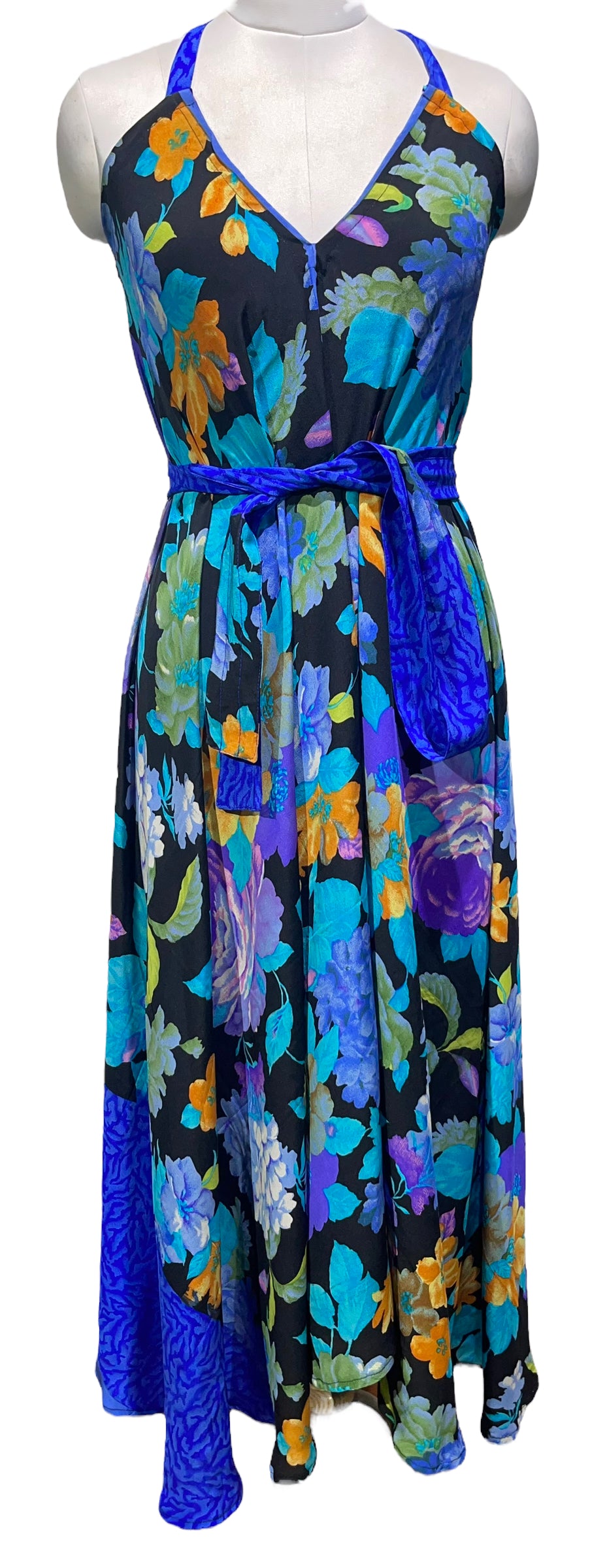 PRC4356 Avatar Pure Silk Maxi Dress with Belt
