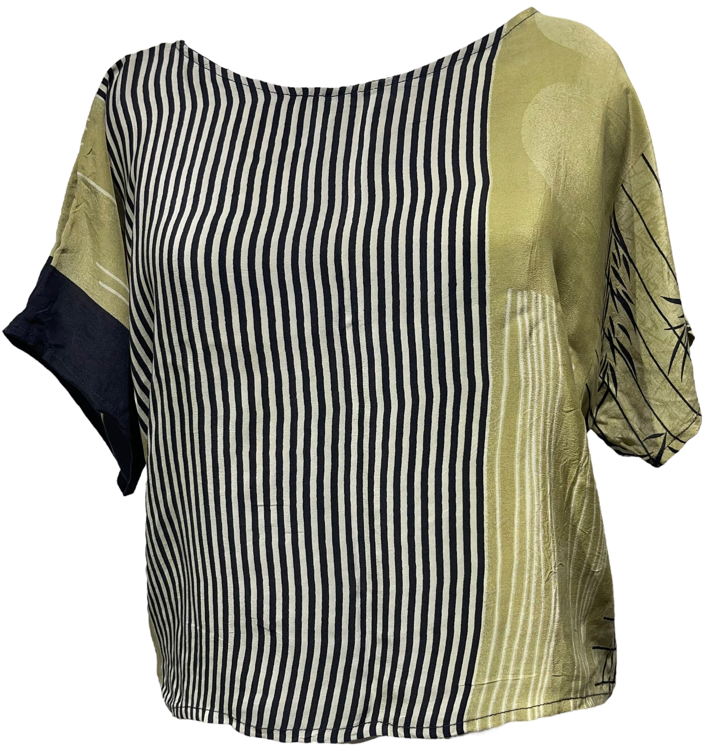 PRC4567 Avatar Pure Silk Boxy Top