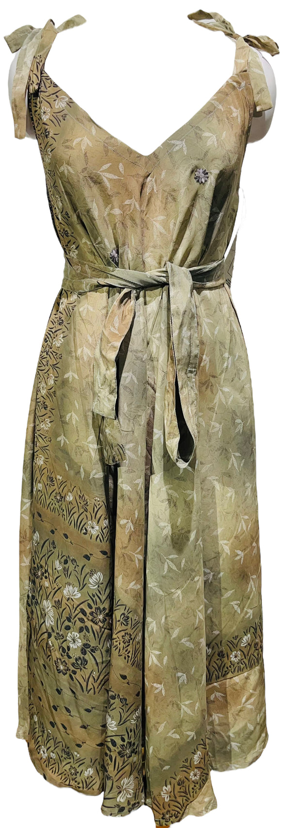 PRC3278 Avatar Pure Silk Maxi Dress with Belt