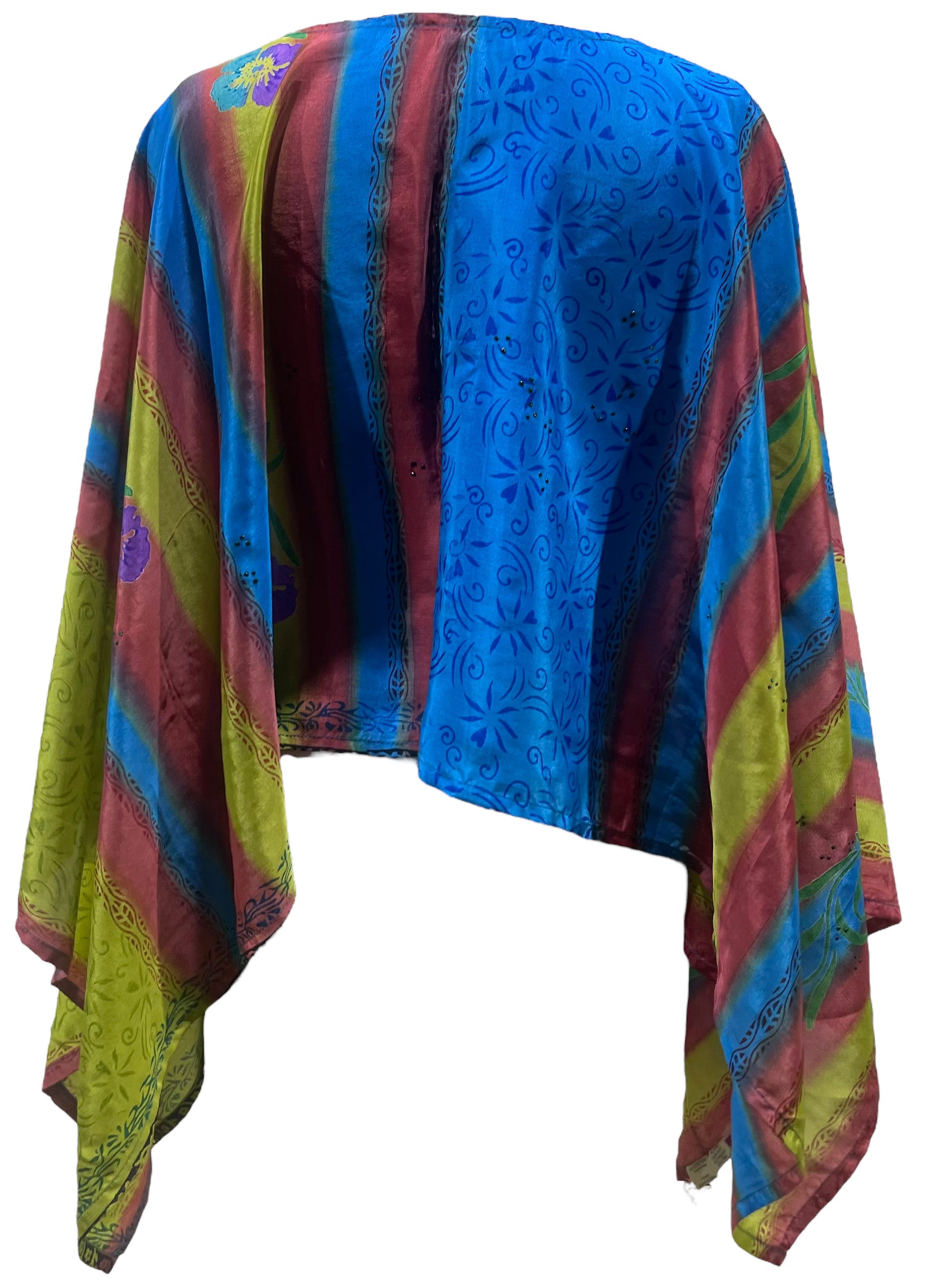 PRC5571 Avatar Pure Silk Capelet Poncho