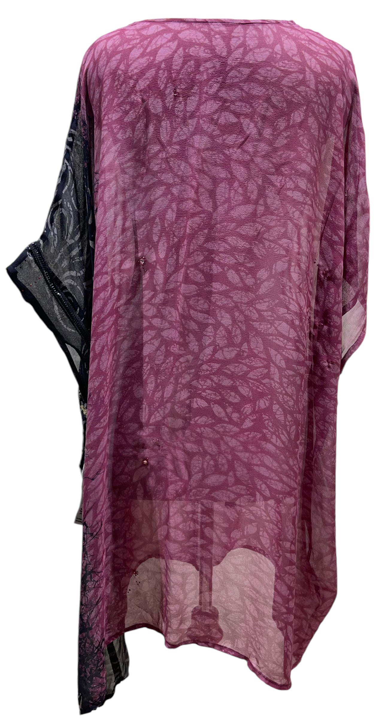 PRG4702 Sheer Avatar Pure Silk Midi Length Kaftan