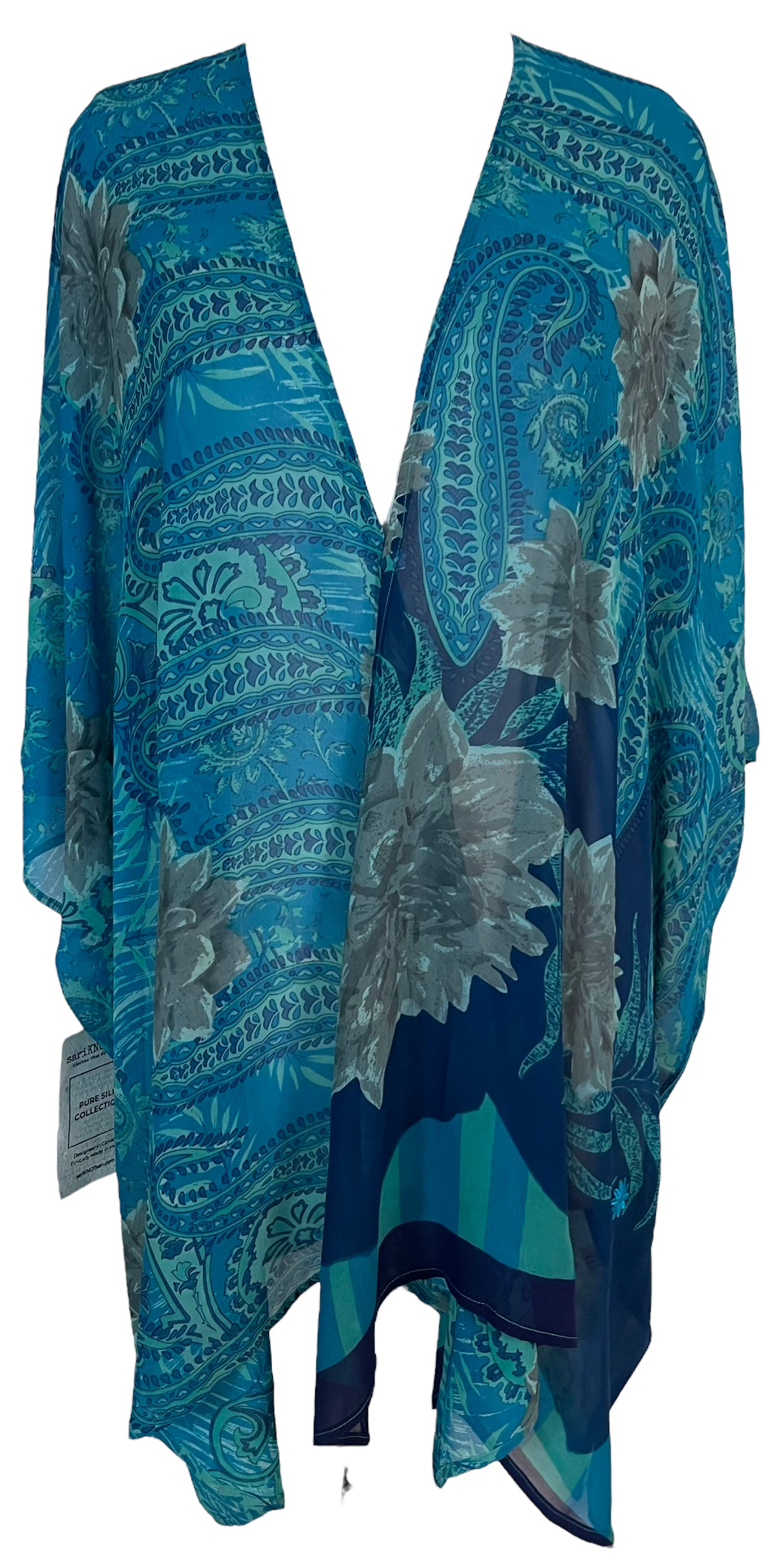 PRG5814 Sheer Avatar Pure Silk Cardigan