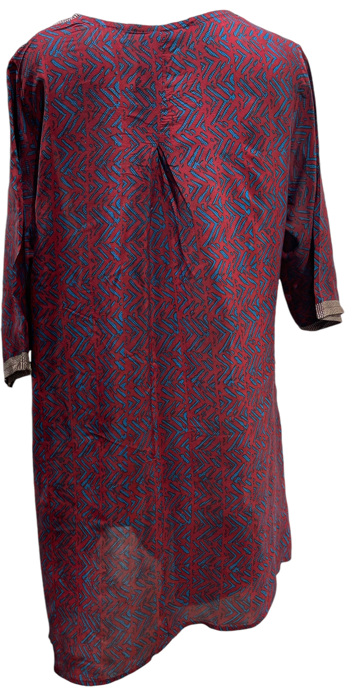 PRC5762 Avatar Pure Silk Self Pocket Tunic Dress