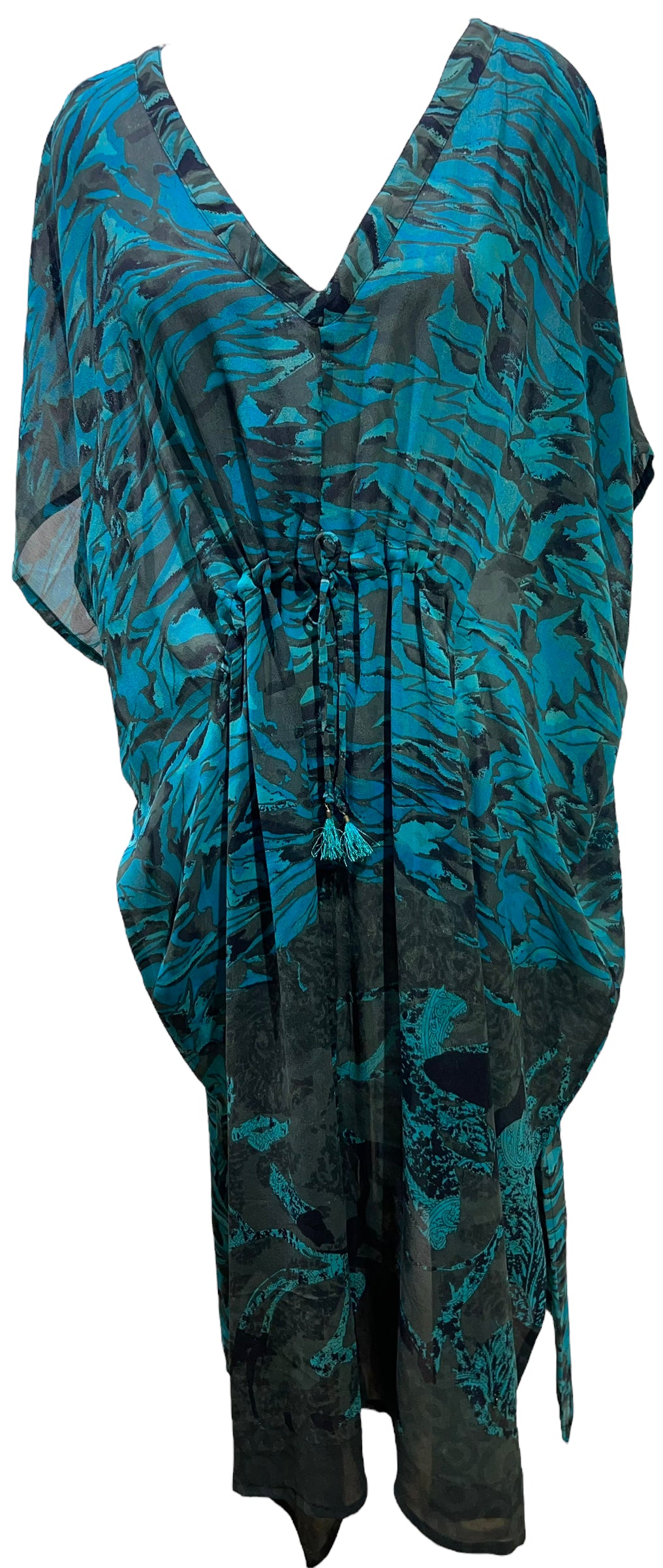 PRG5676 Sheer Avatar Pure Silk Maxi Kaftan