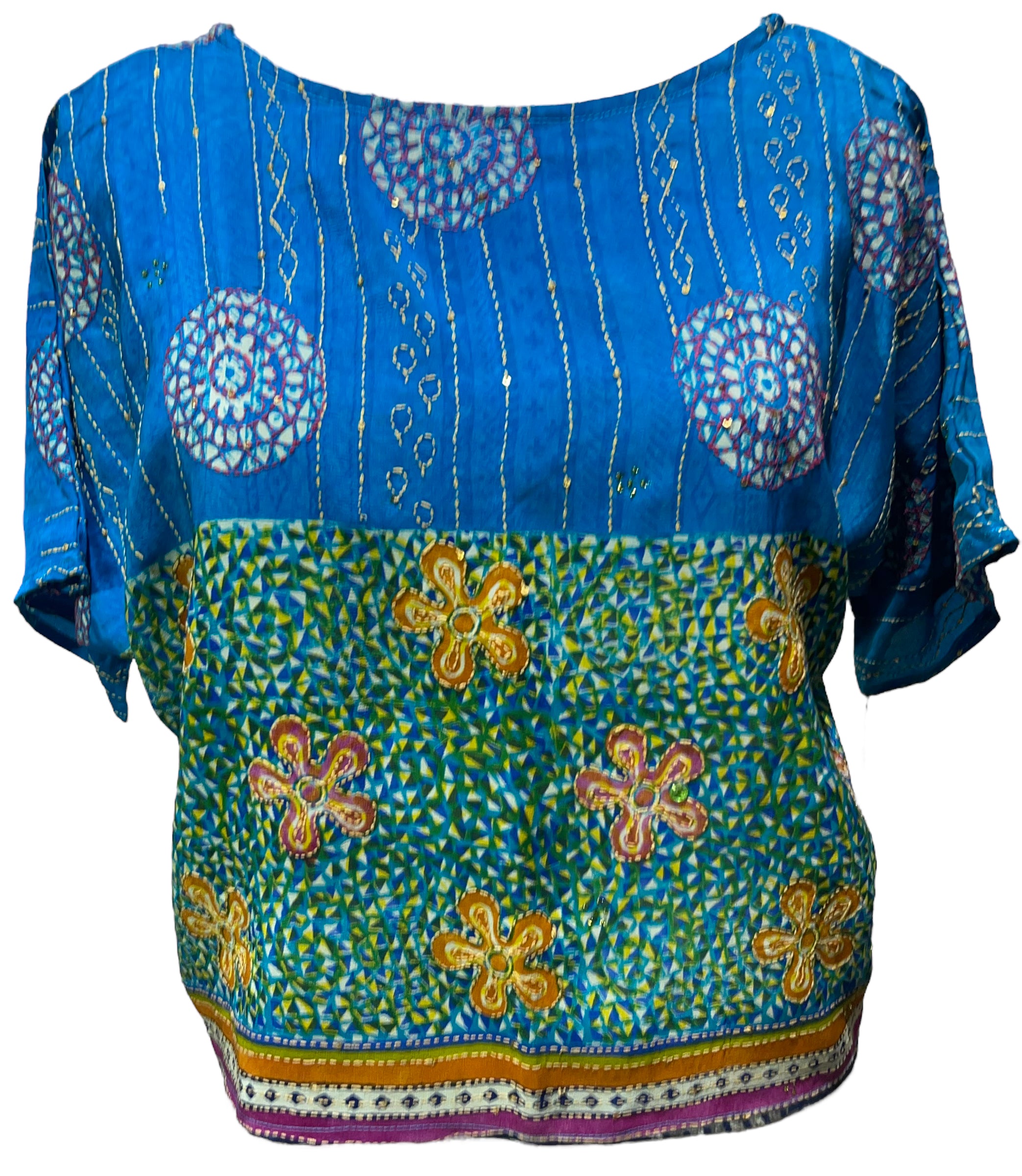 PRC4206 Avatar Pure Silk Boxy Top