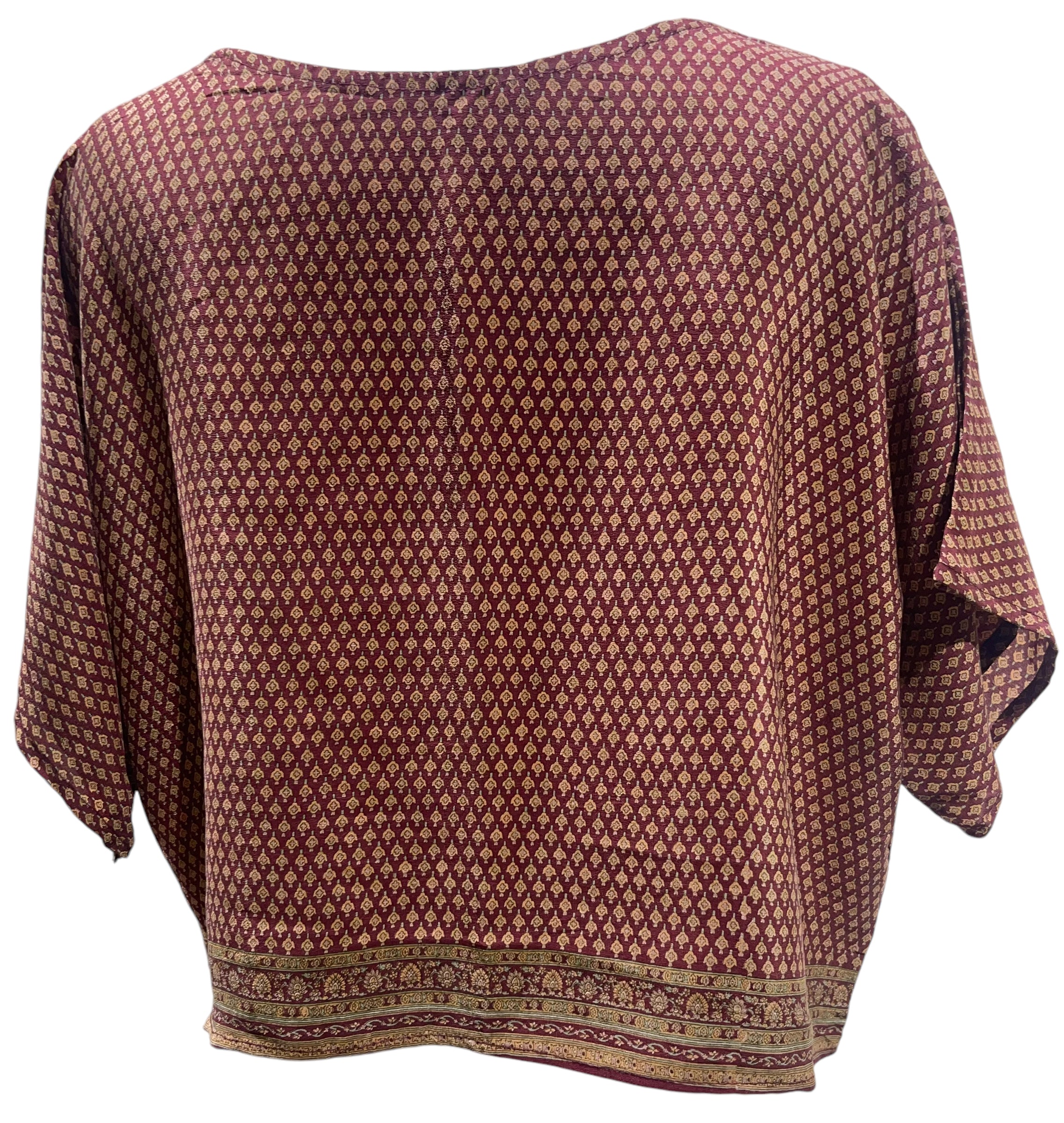 PRC4750 Avatar Pure Silk Boxy Top